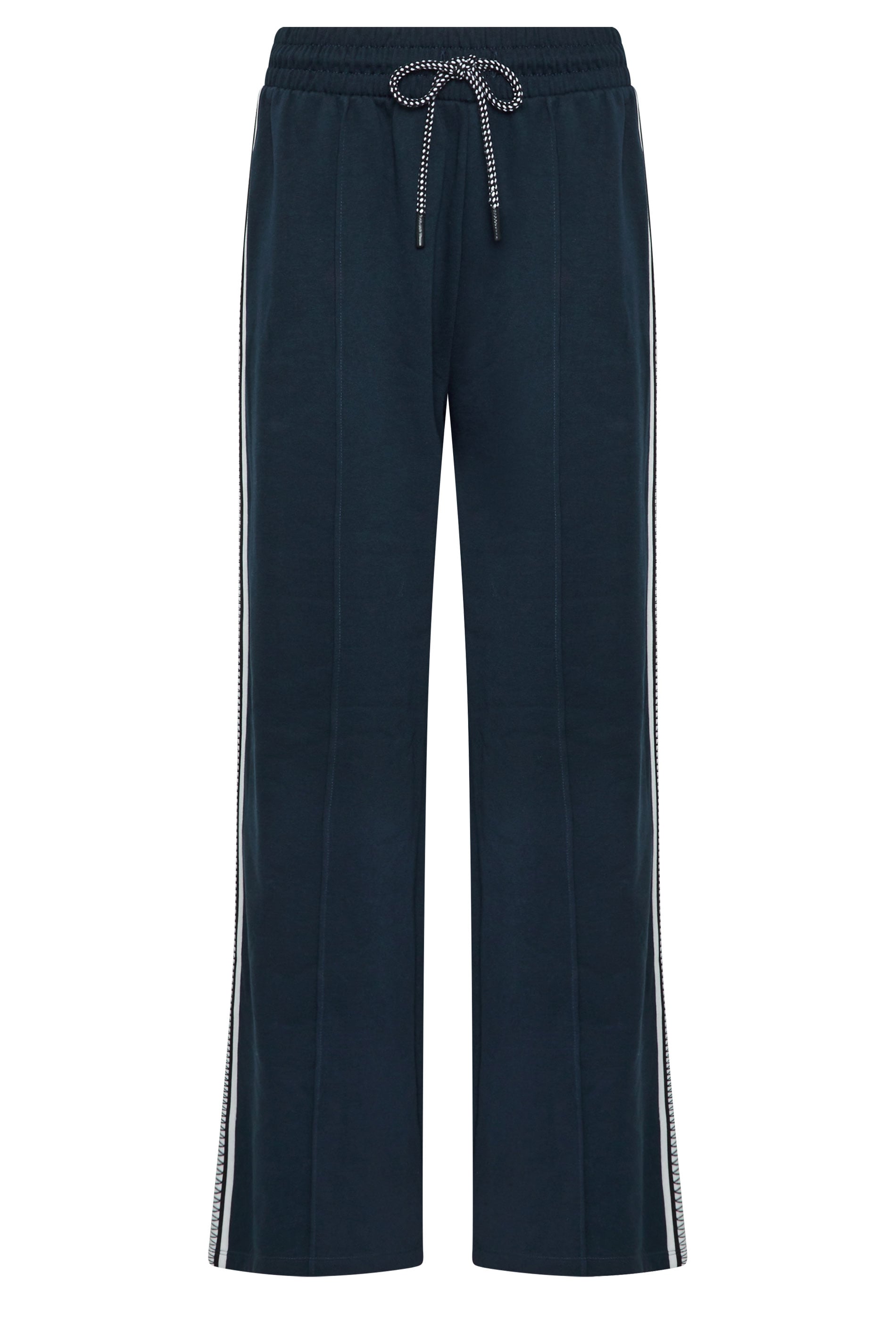 LTS Tall Women's Navy Blue Side Tape Wide Leg Joggers | Long Tall Sally 6
