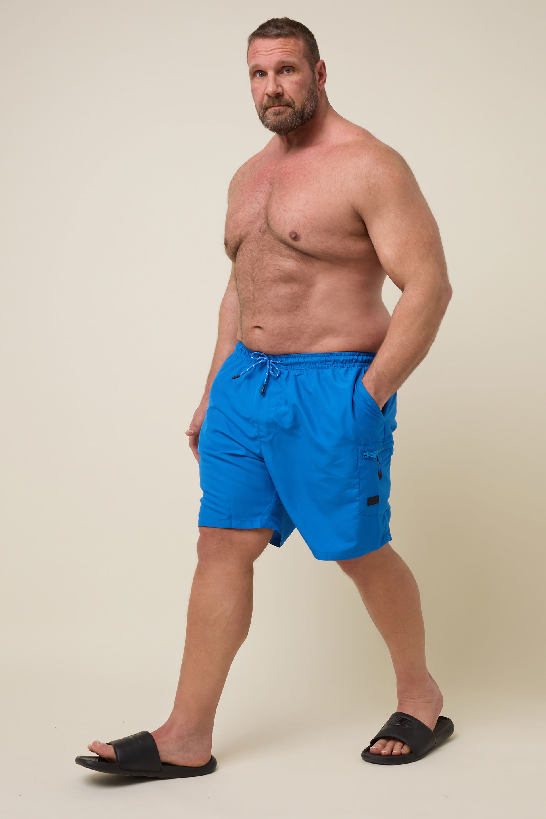 BadRhino Big & Tall Blue Cargo Swim Shorts | BadRhino 2