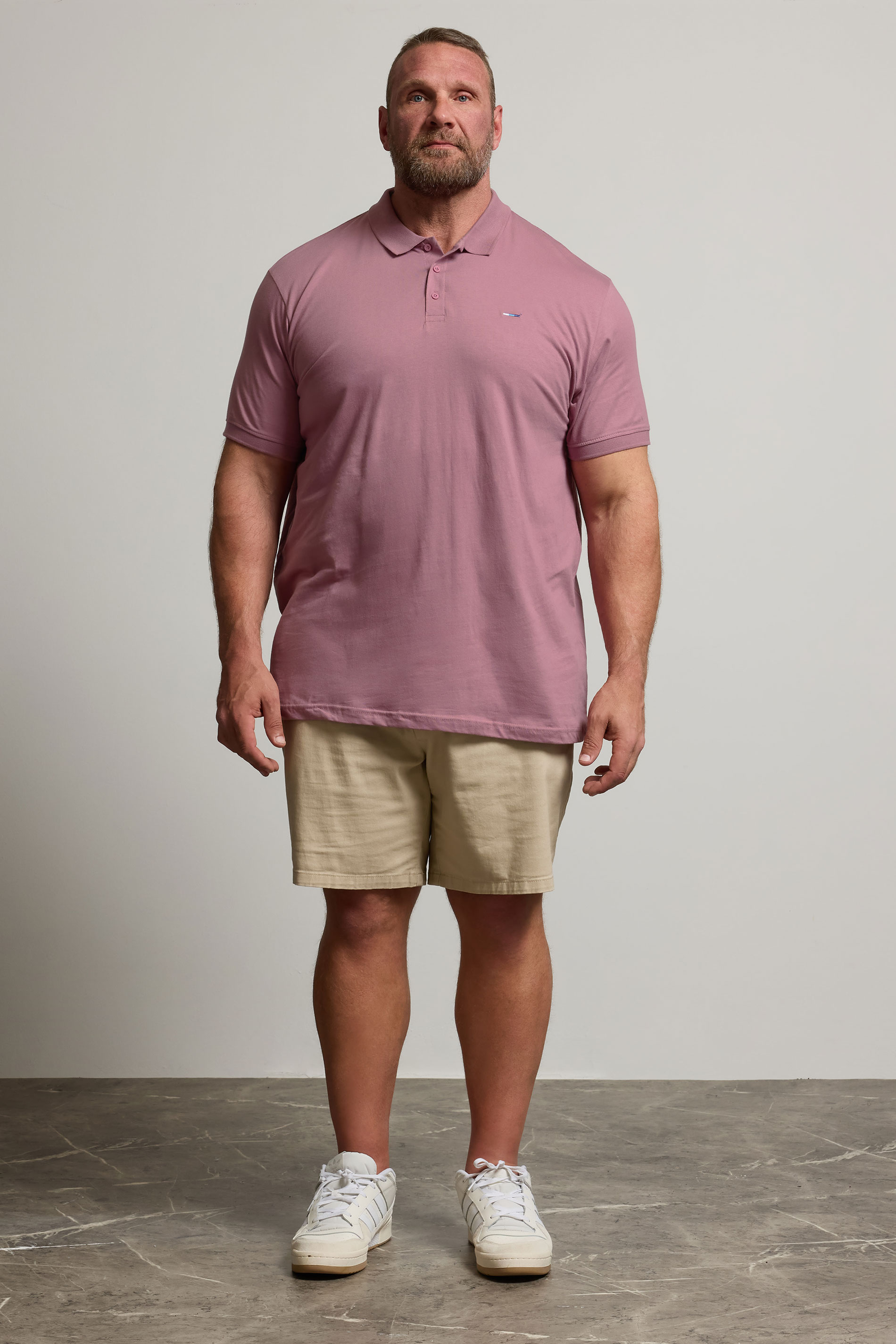 BadRhino Big & Tall Plum Purple Jersey Polo Shirt | BadRhino 2