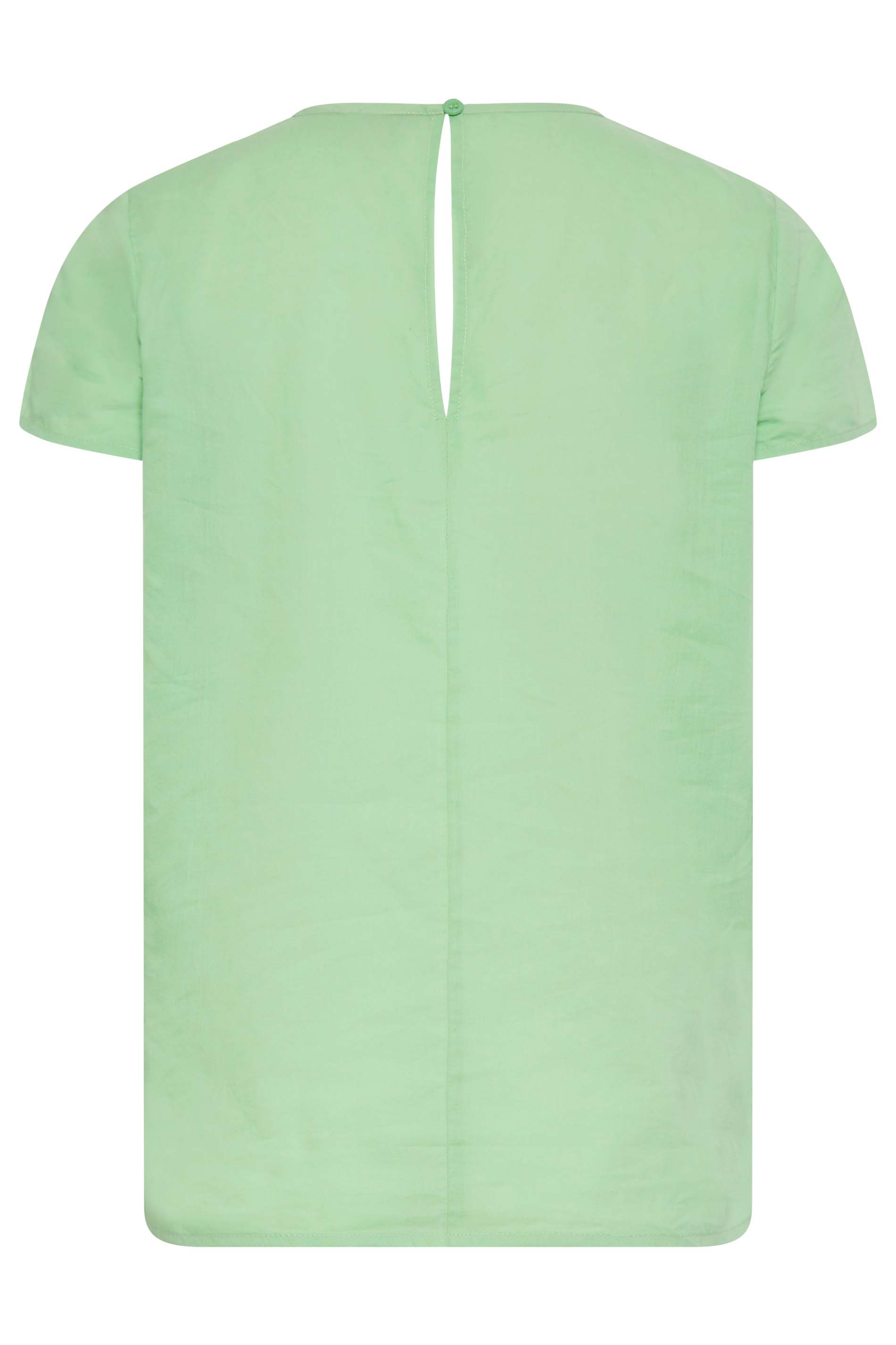 LTS Tall Women's Green Broderie Front T-Shirt | Long Tall Sally 7