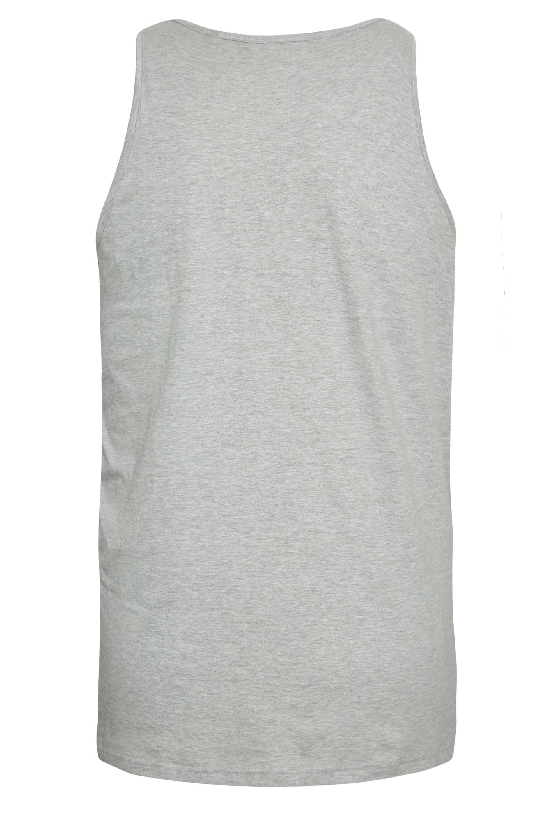 BadRhino Grey Marl Plain Vest Top | BadRhino 6