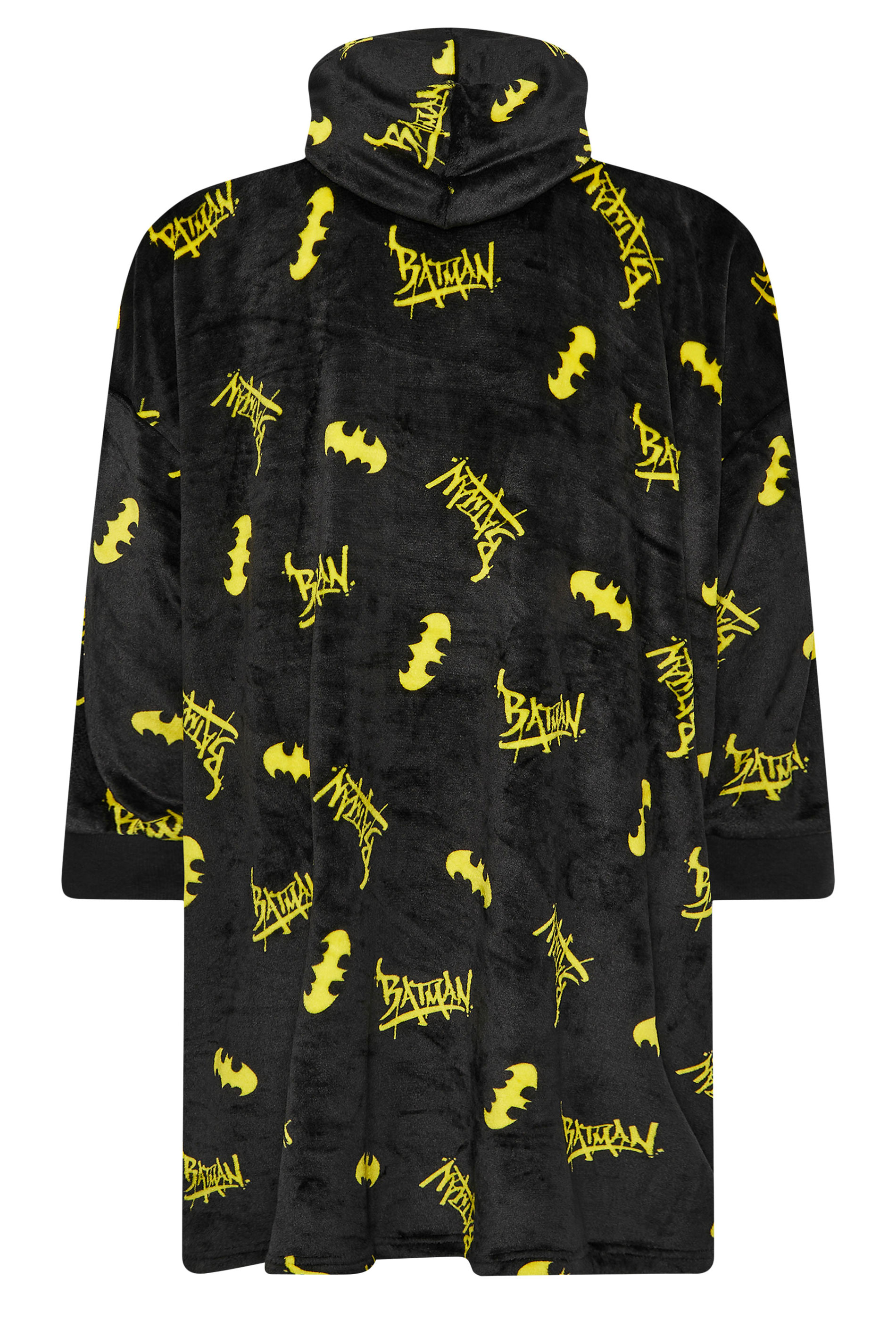 BadRhino Big & Tall Black Batman Blanket Hoodie | BadRhino 8