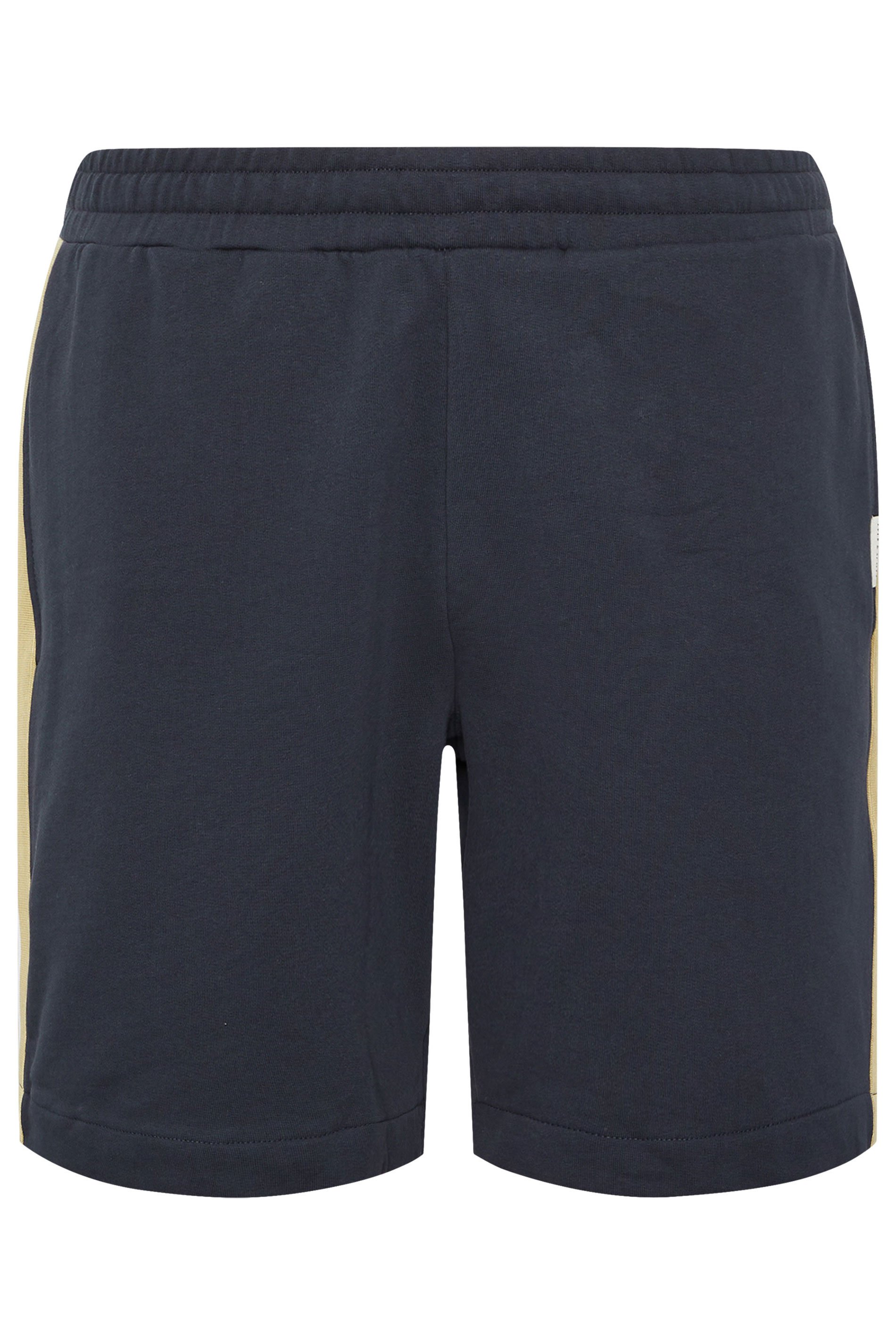 LYLE & SCOTT Big & Tall Navy Blue Contrast Taped Sweat Shorts | BadRhino 5