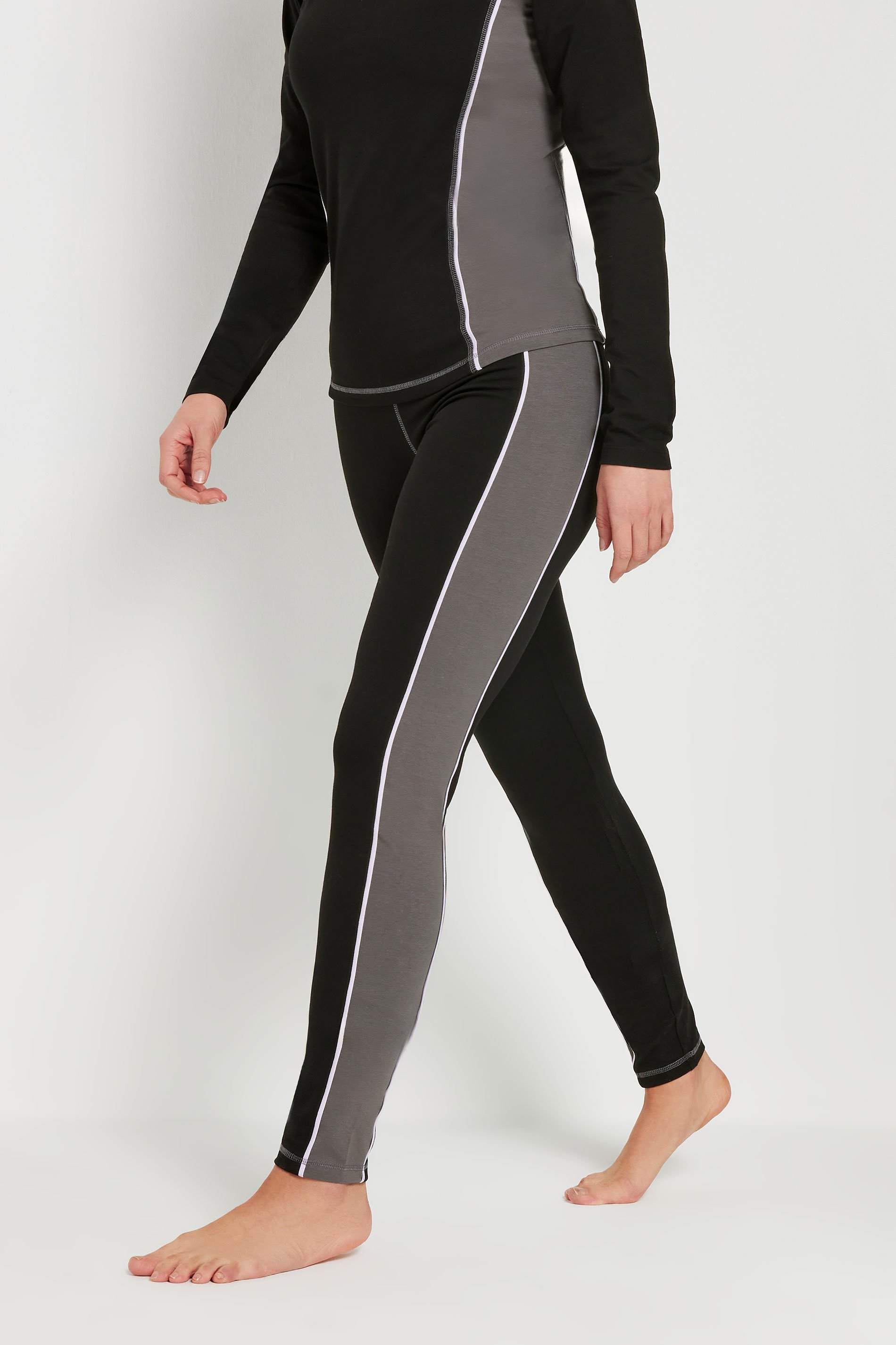 LTS Tall Black Active Colourblock Leggings | Long Tall Sally 6