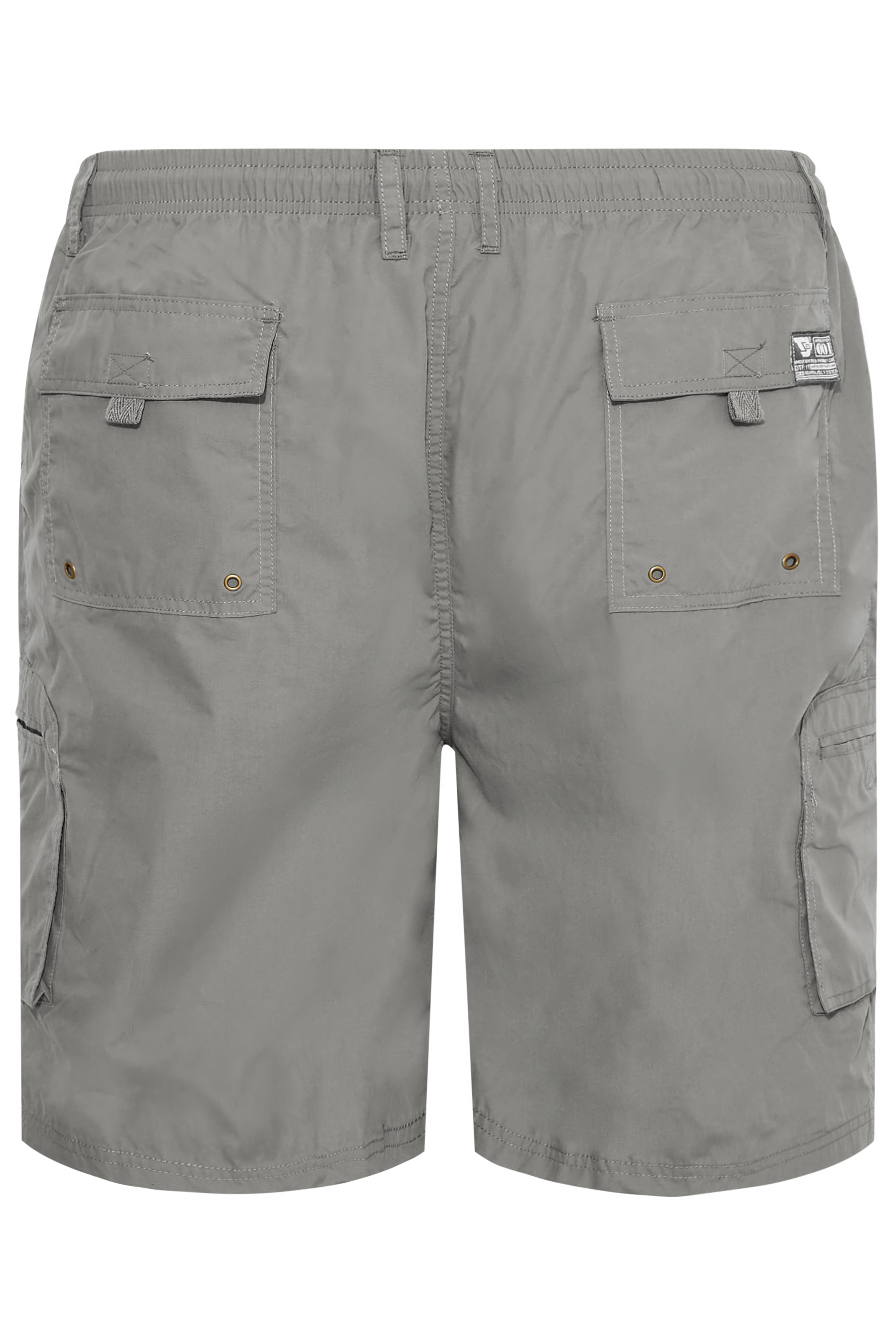 D555 Big & Tall Grey Cargo Shorts | BadRhino 5
