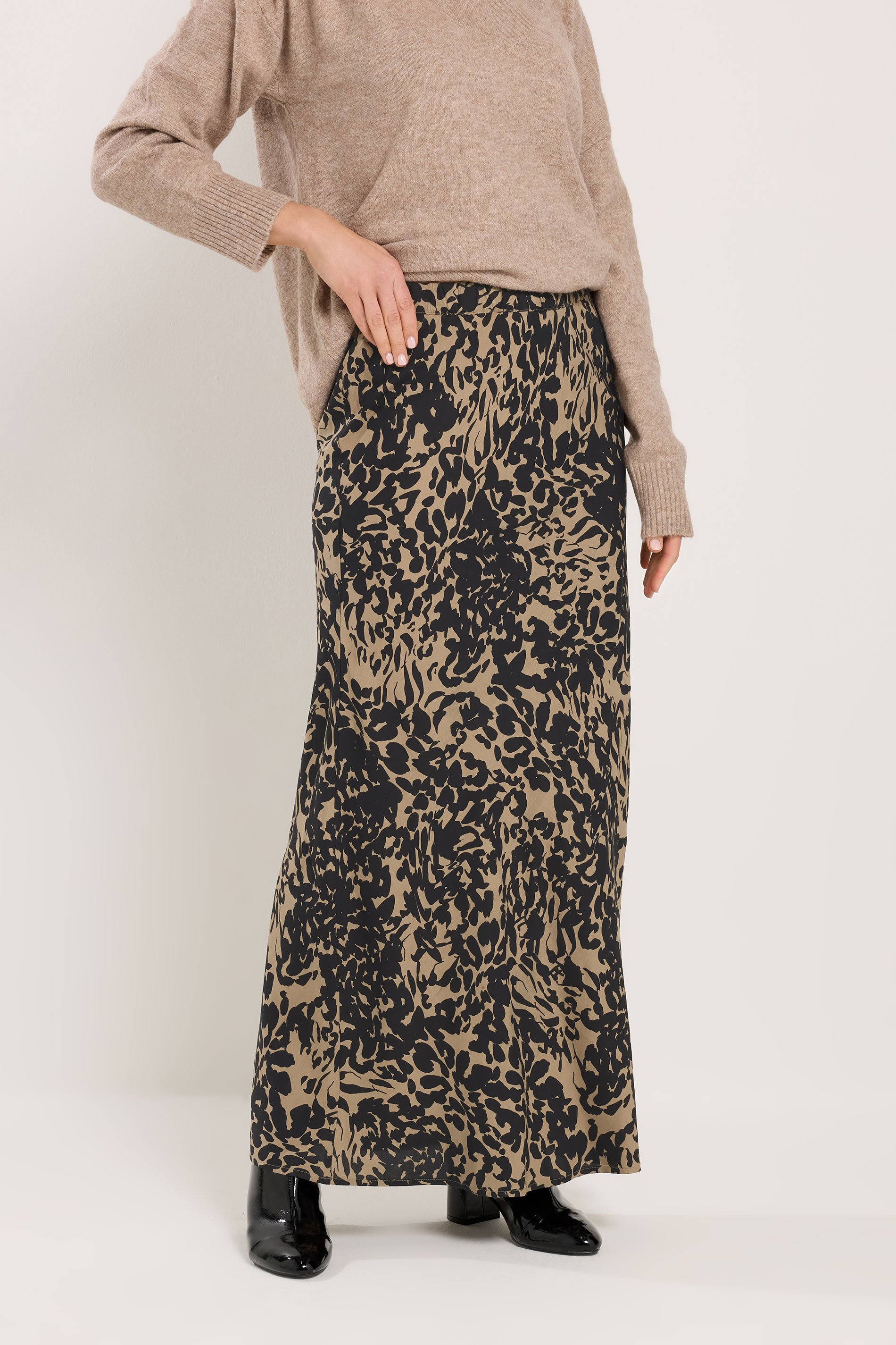 LTS Tall Women's Black Abstract Print Maxi Skirt | Long Tall Sally 2