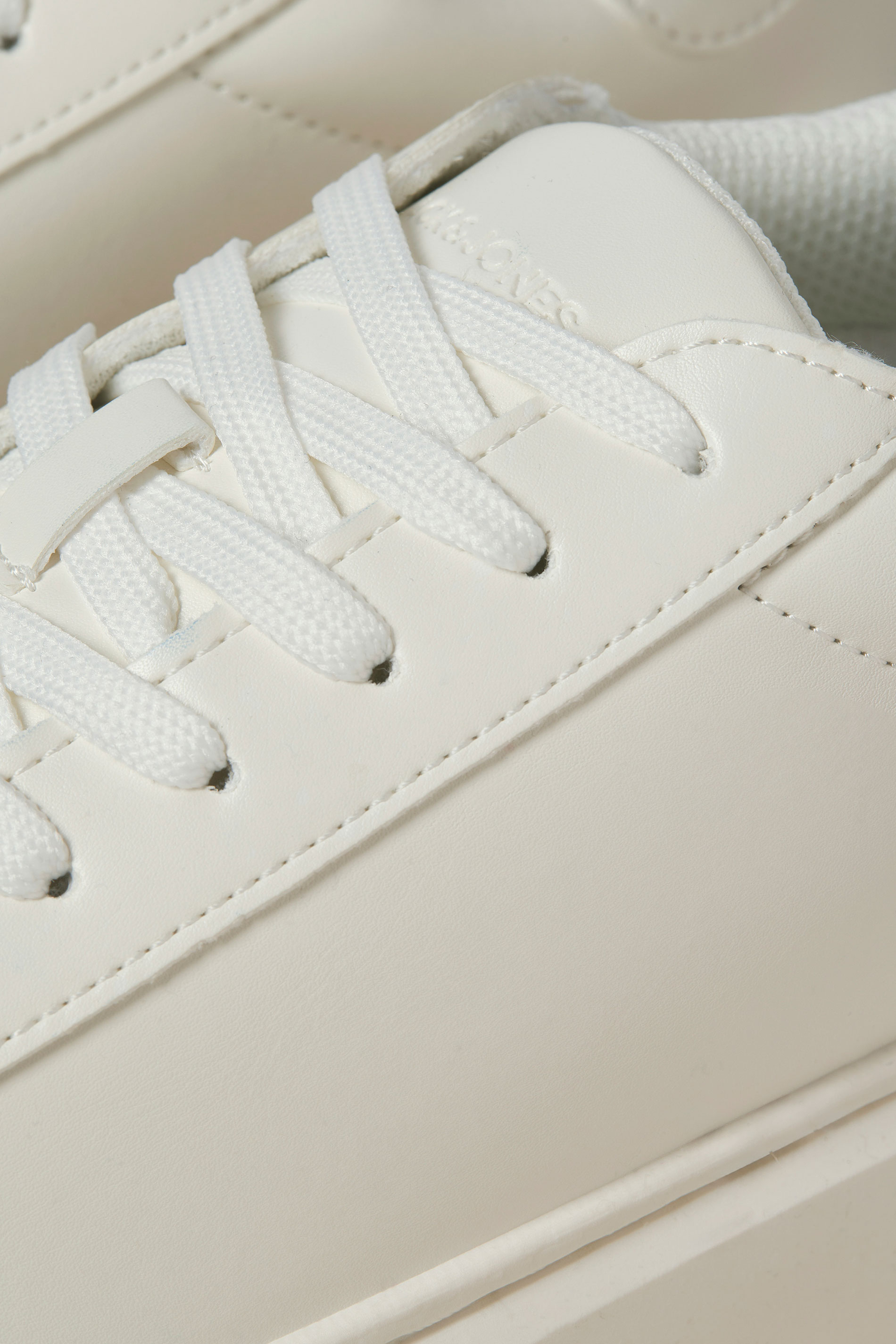 JACK & JONES White Cupsole PU Trainer | BadRhino 5