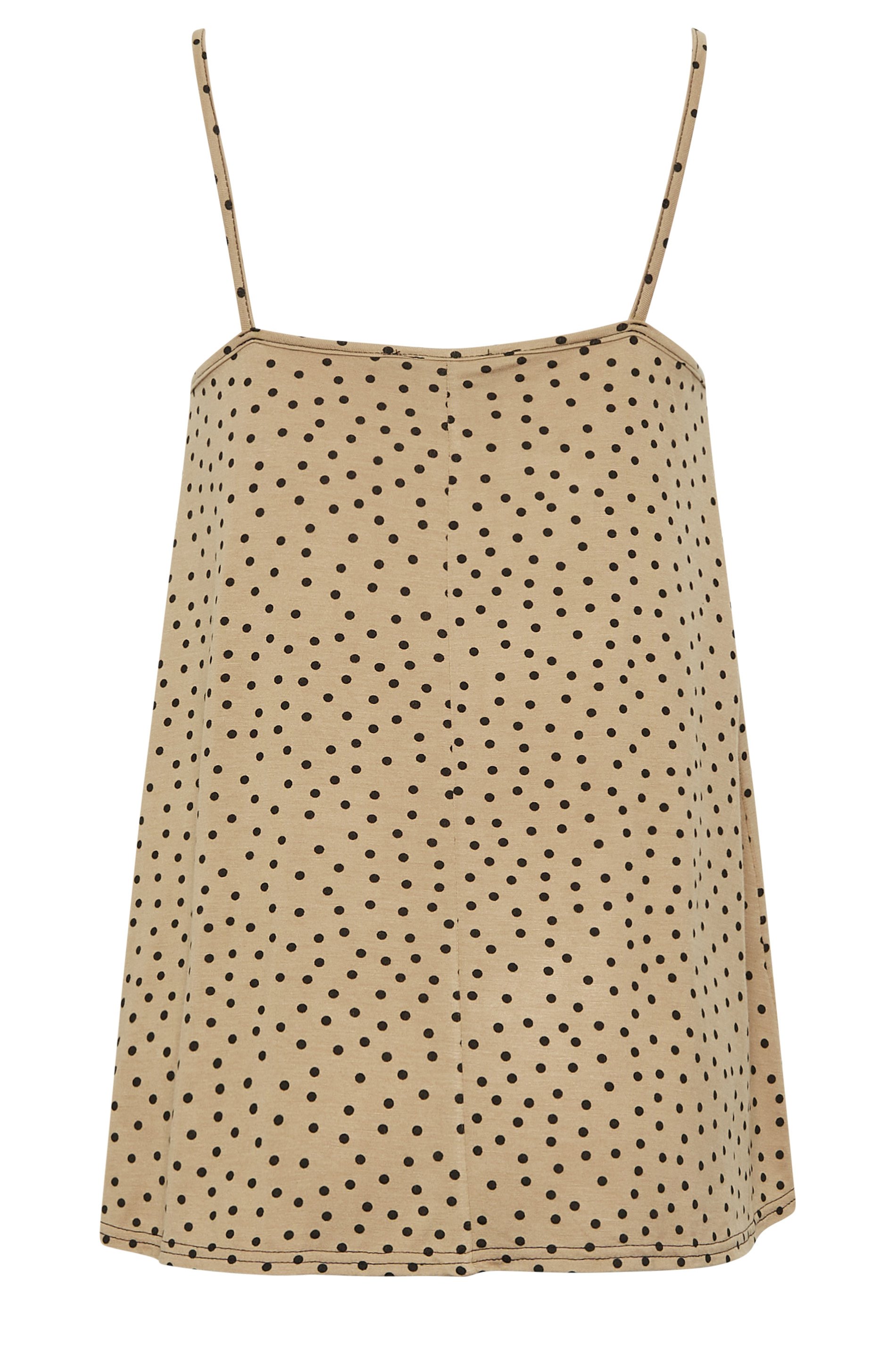 LTS Tall Beige Brown Spot Cami Top | Long Tall Sally 6