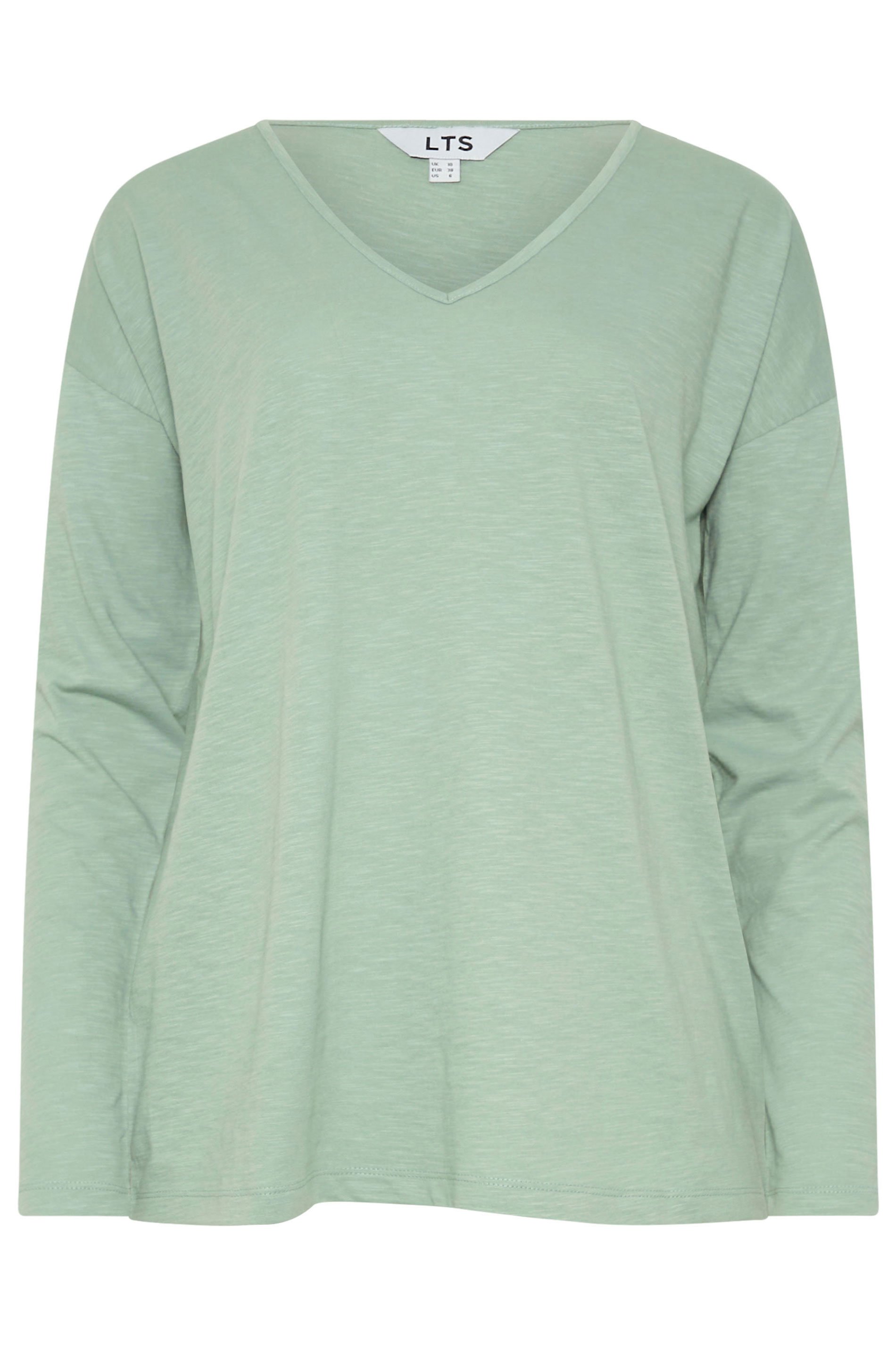 LTS Tall 3 PACK Sage Green, Blue & Pink V-Neck T-Shirts | Long Tall Sally 9