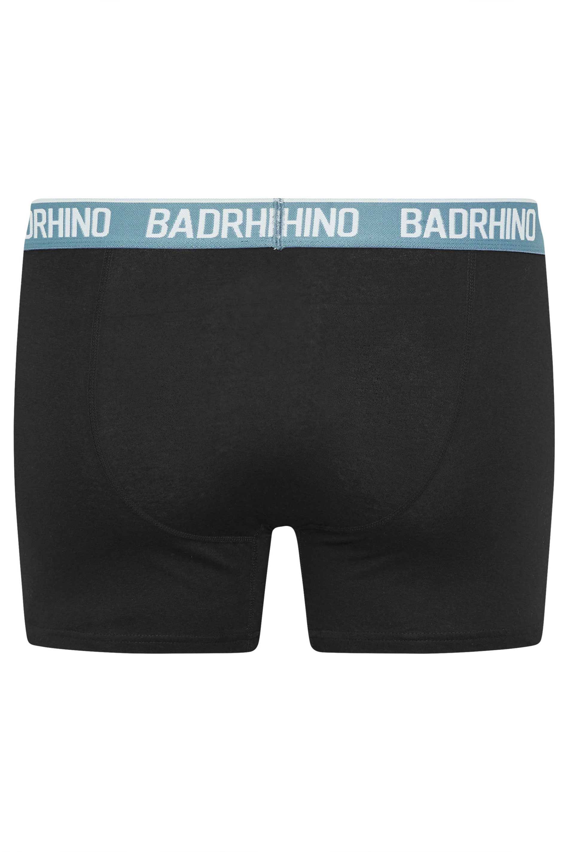 BadRhino Big & Tall 5 PACK Black Waistband Boxers | BadRhino 3