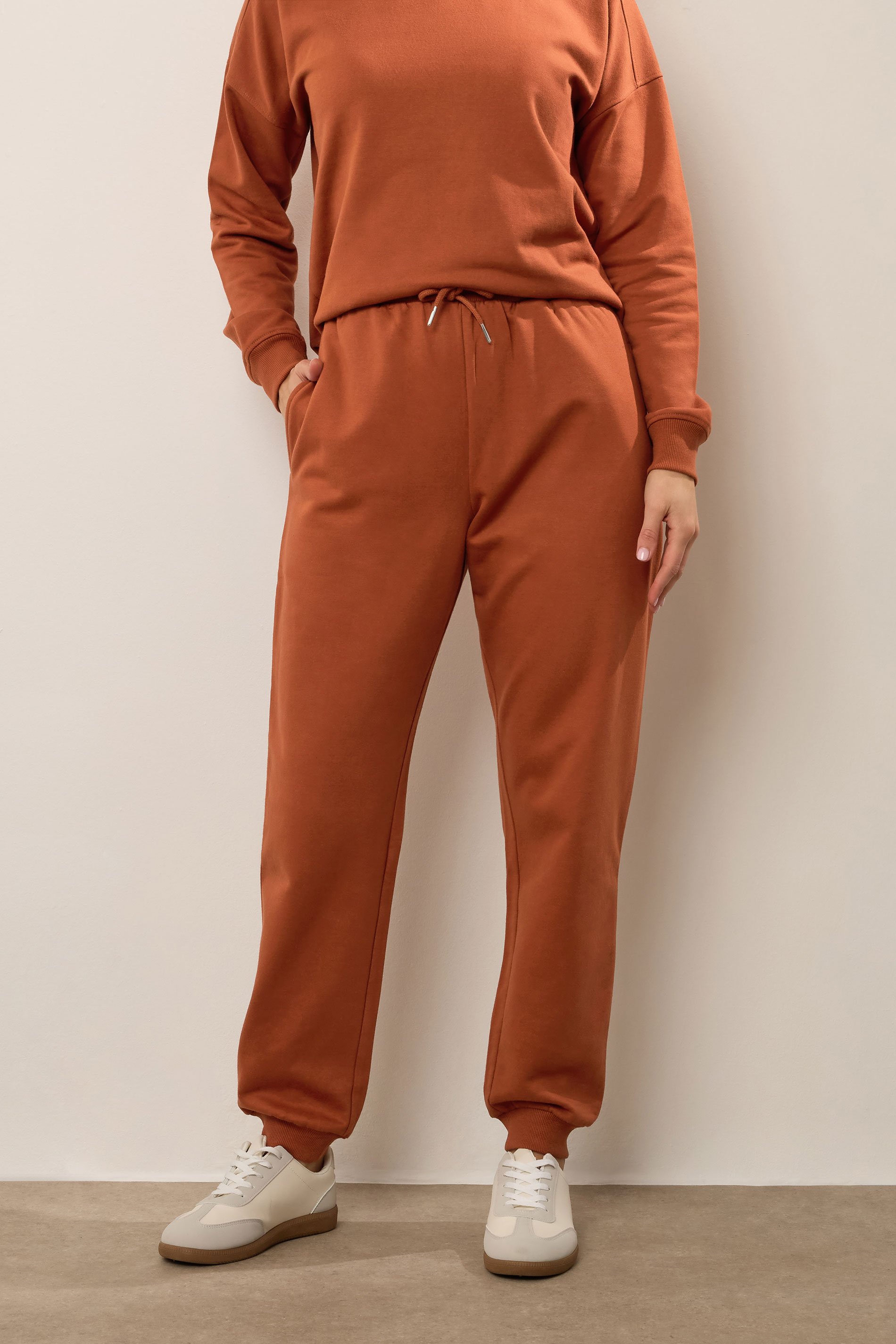 LTS Tall Rust Orange Cuffed Joggers | Long Tall Sally 2