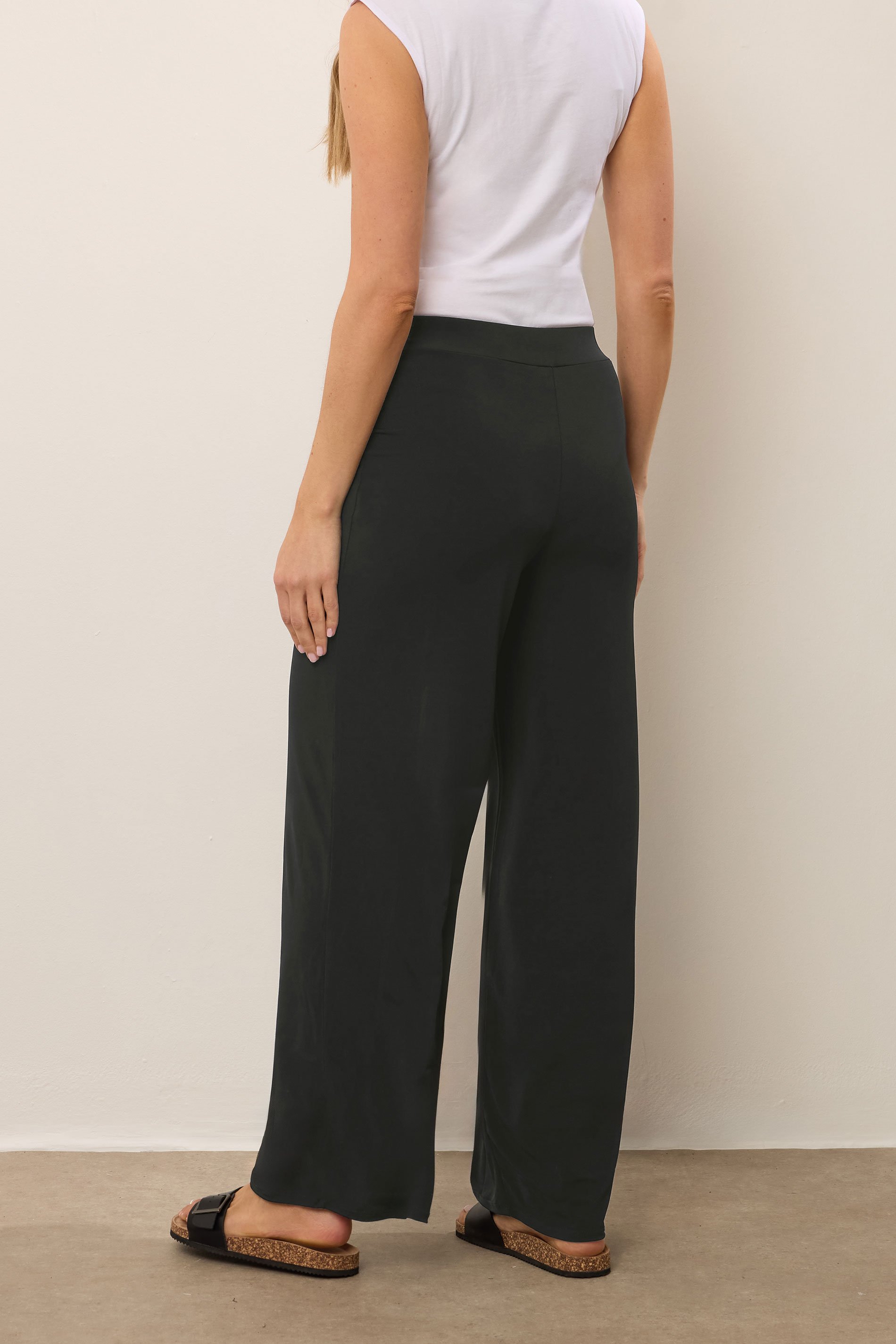 LTS Tall Women's Black Palazzo Wide Leg Trousers | Long Tall Sally 3