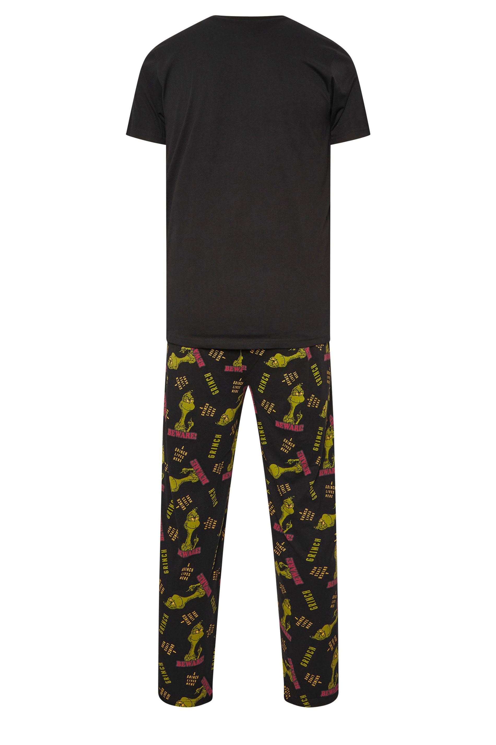BadRhino Big & Tall Black Grinch Pyjama Set | BadRhino 6