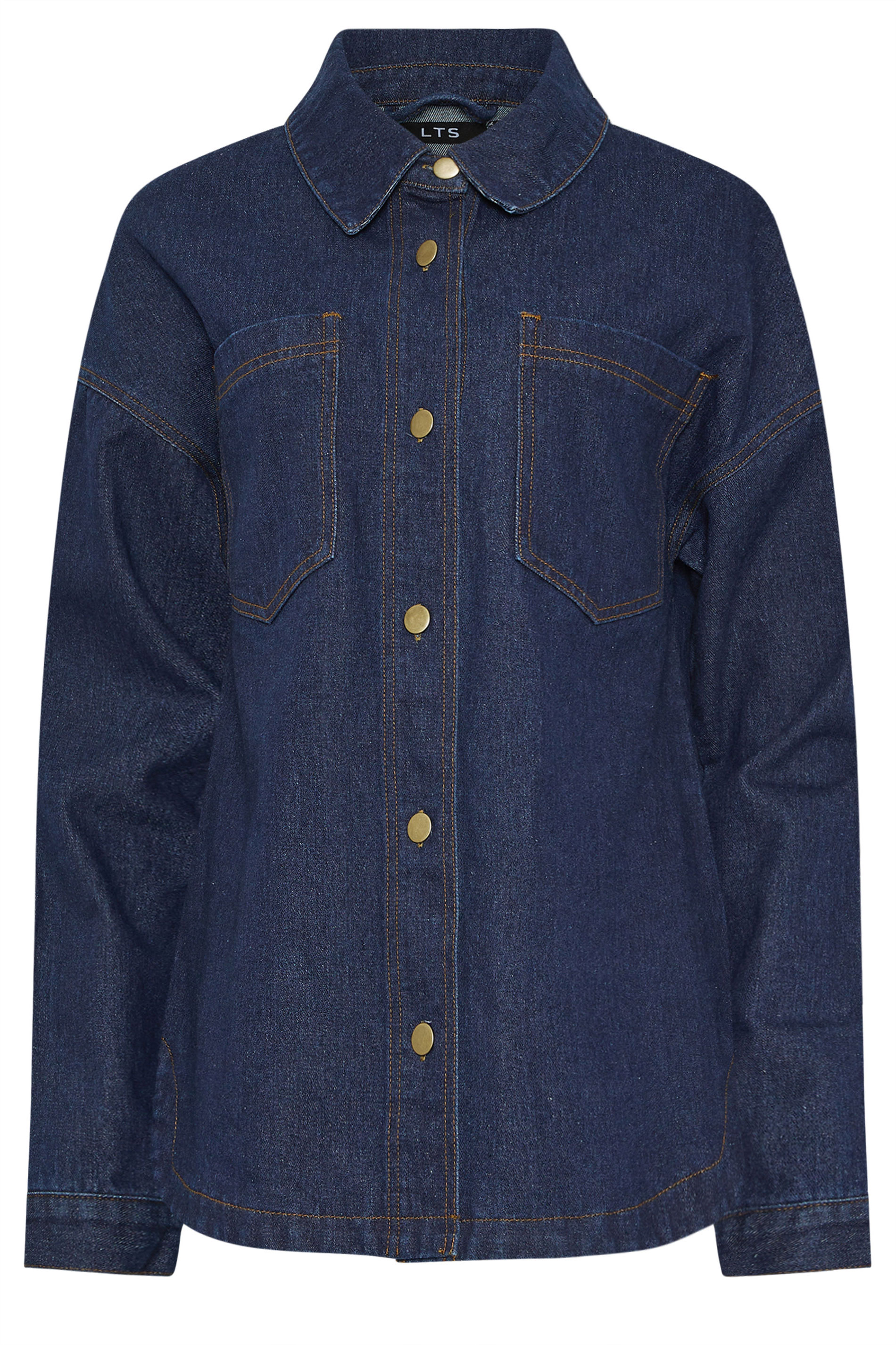 LTS Tall Blue Indigo Denim Shacket | Long Tall Sally 7