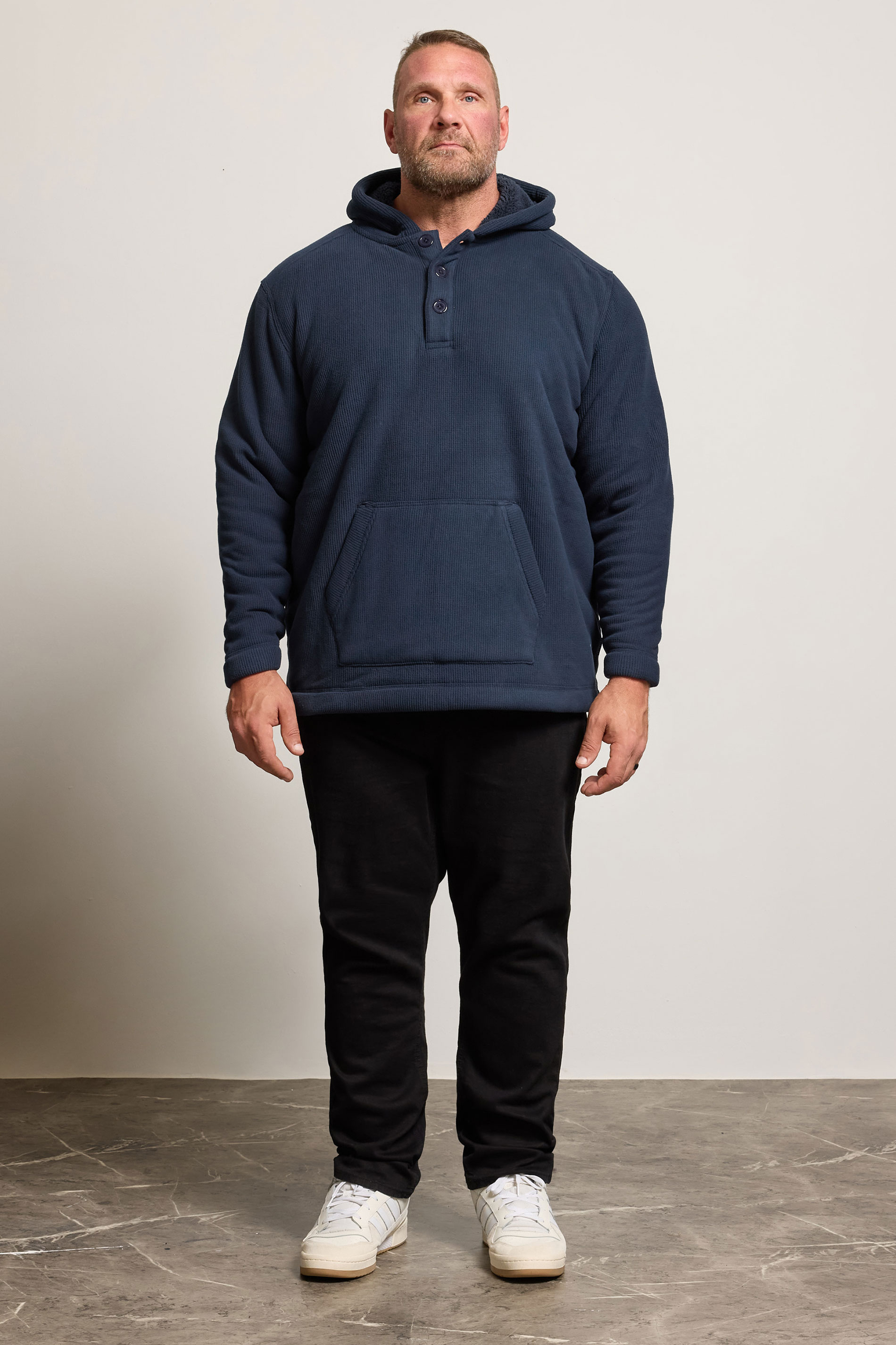 BadRhino Big & Tall Navy Blue Borg Lined Fleece | BadRhino 2