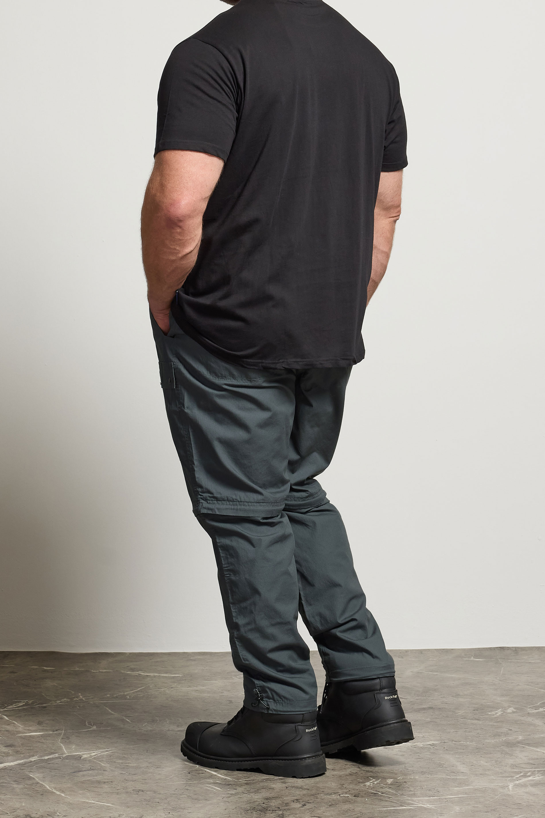 BadRhino Big & Tall Slate Grey 2 in 1 Trekking Trousers | BadRhino 4