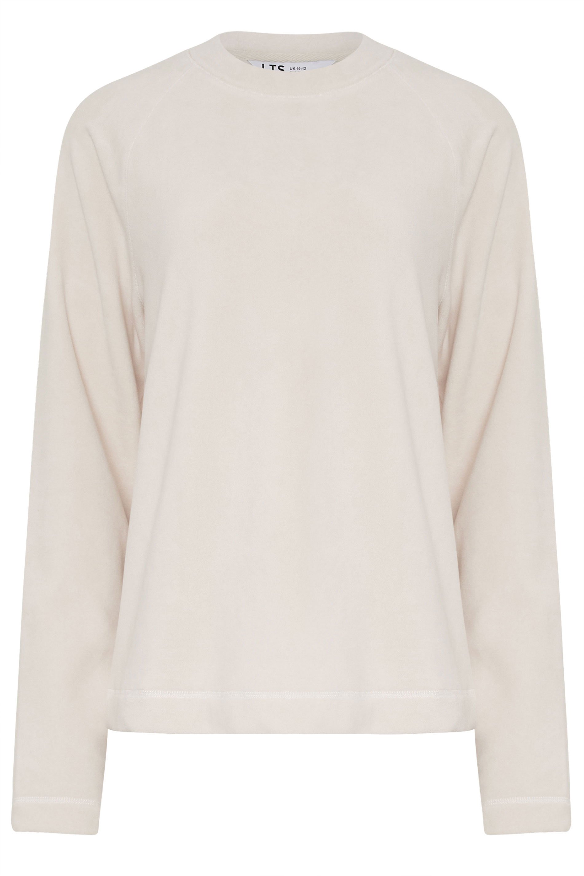 LTS Tall Women's Ivory White Microfleece Top | Long Tall Sally 6