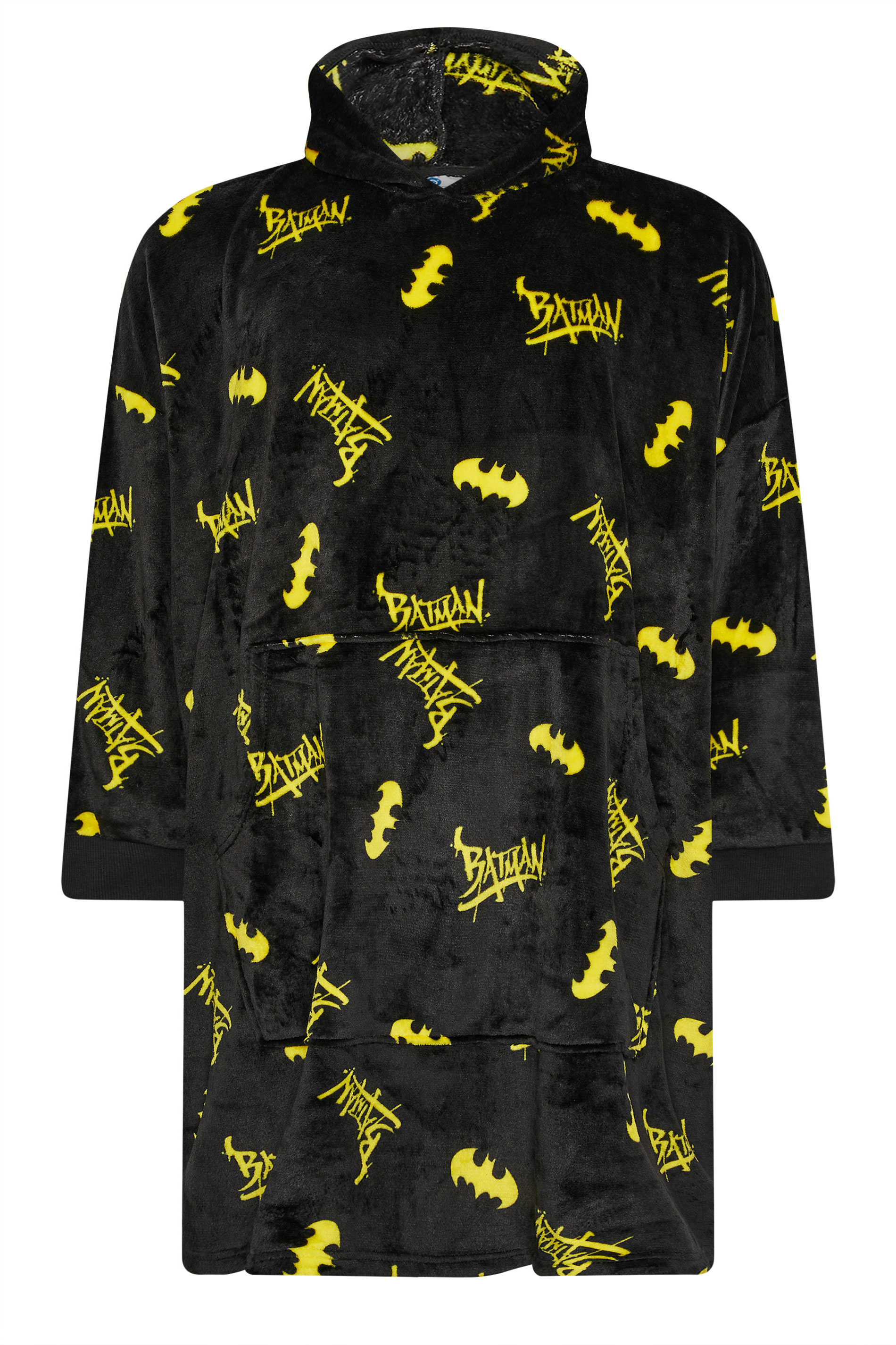 BadRhino Big & Tall Black Batman Blanket Hoodie | BadRhino 7