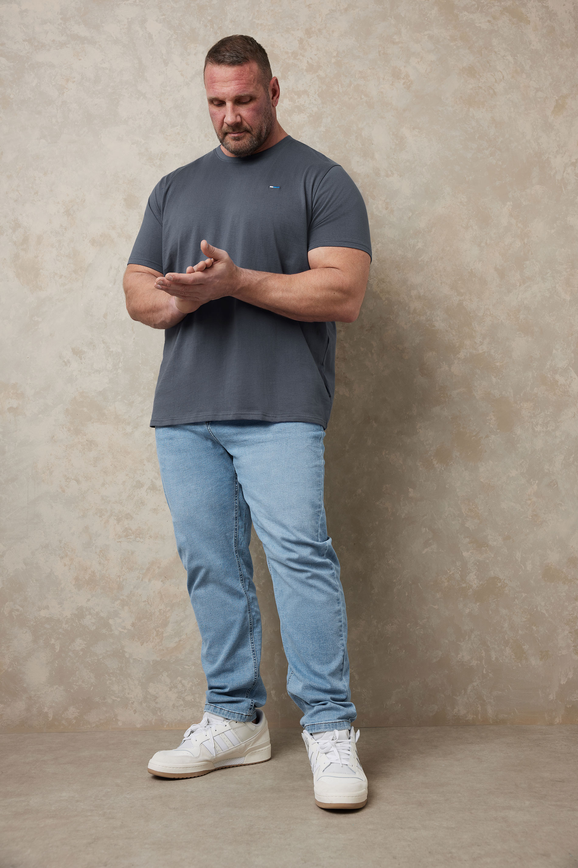 BadRhino Big & Tall 5 PACK Navy Blue & Blue Core T-Shirts | BadRhino 2