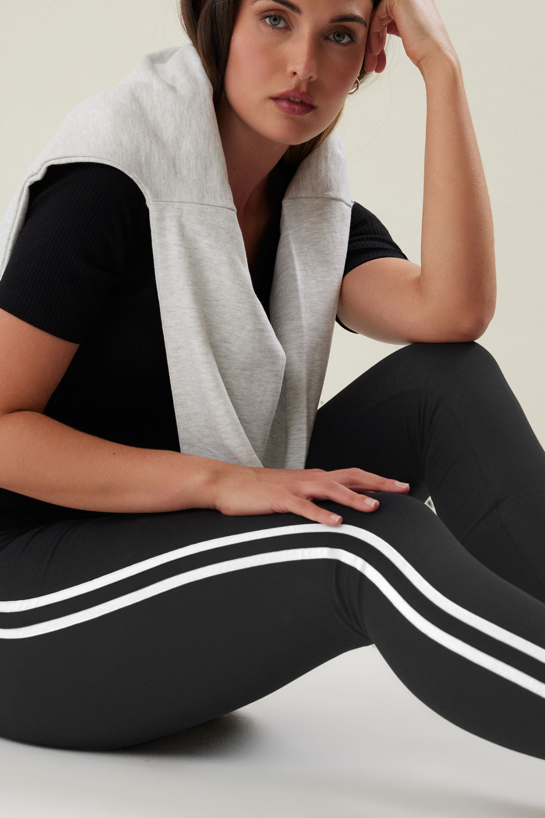 LTS Tall Black Stripe Legging | Long Tall Sally 4