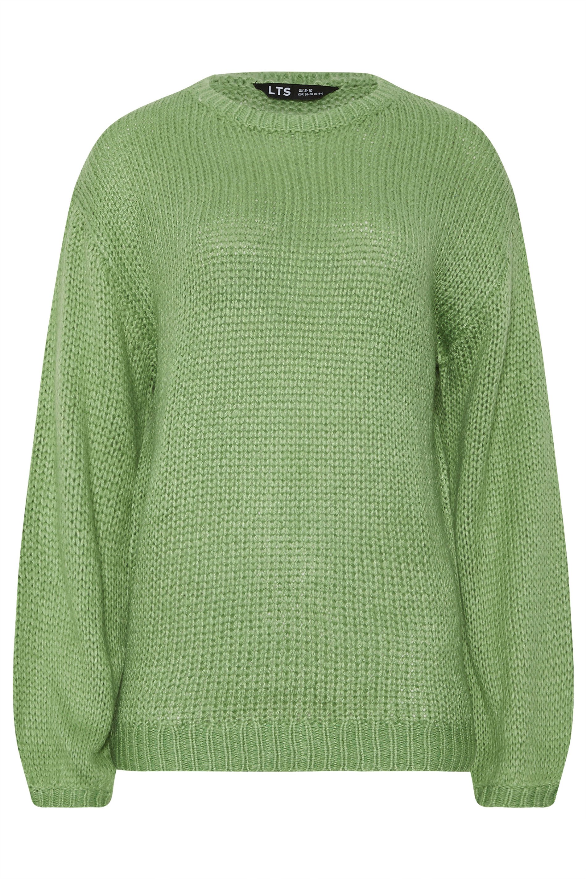 LTS Tall Green Balloon Sleeve Jumper | Long Tall Sally  5