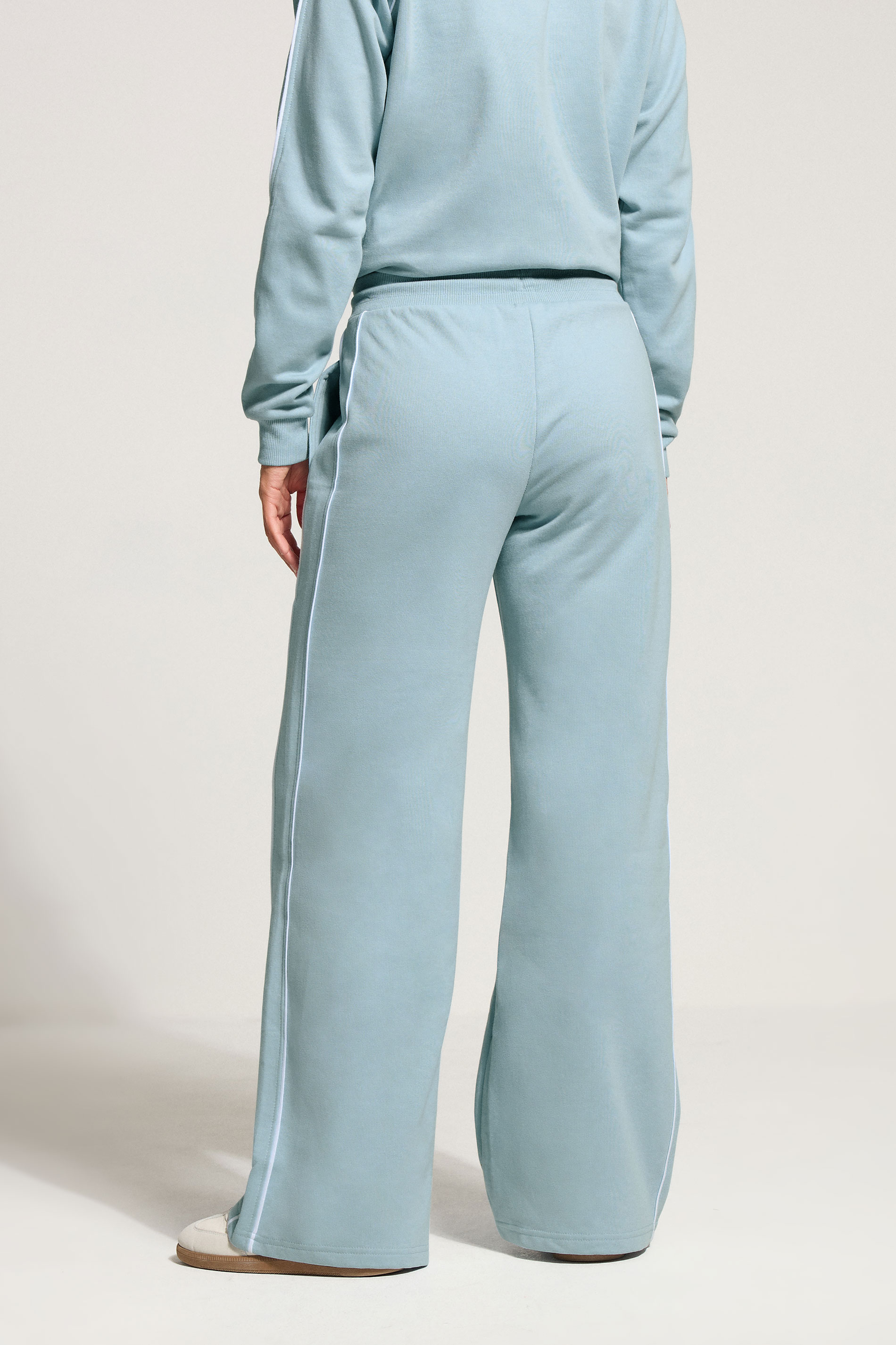 LTS Tall Blue Piped Wide Leg Joggers | Long Tall Sally 4