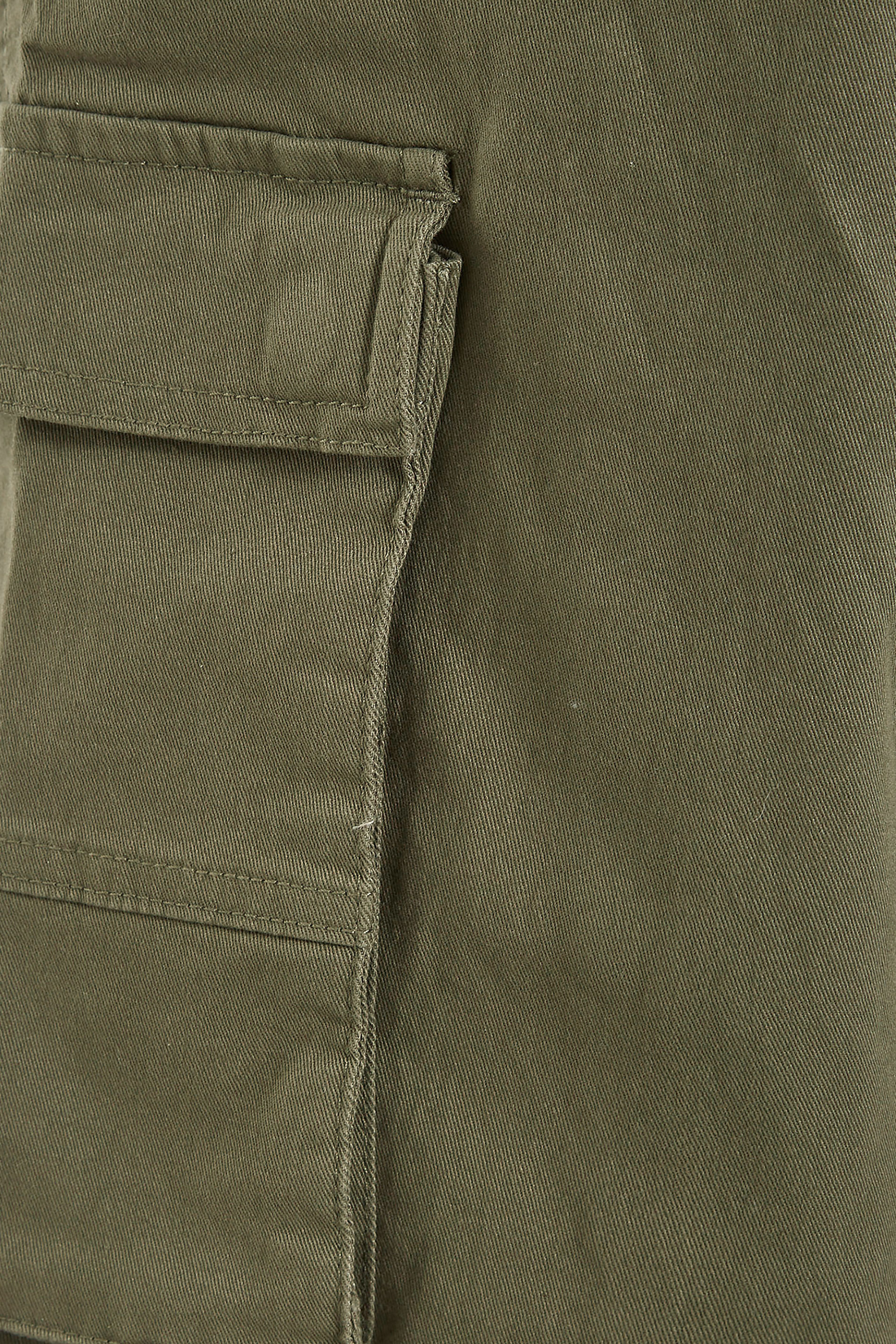 BadRhino Khaki Green Stretch Cargo Trousers | BadRhino 5
