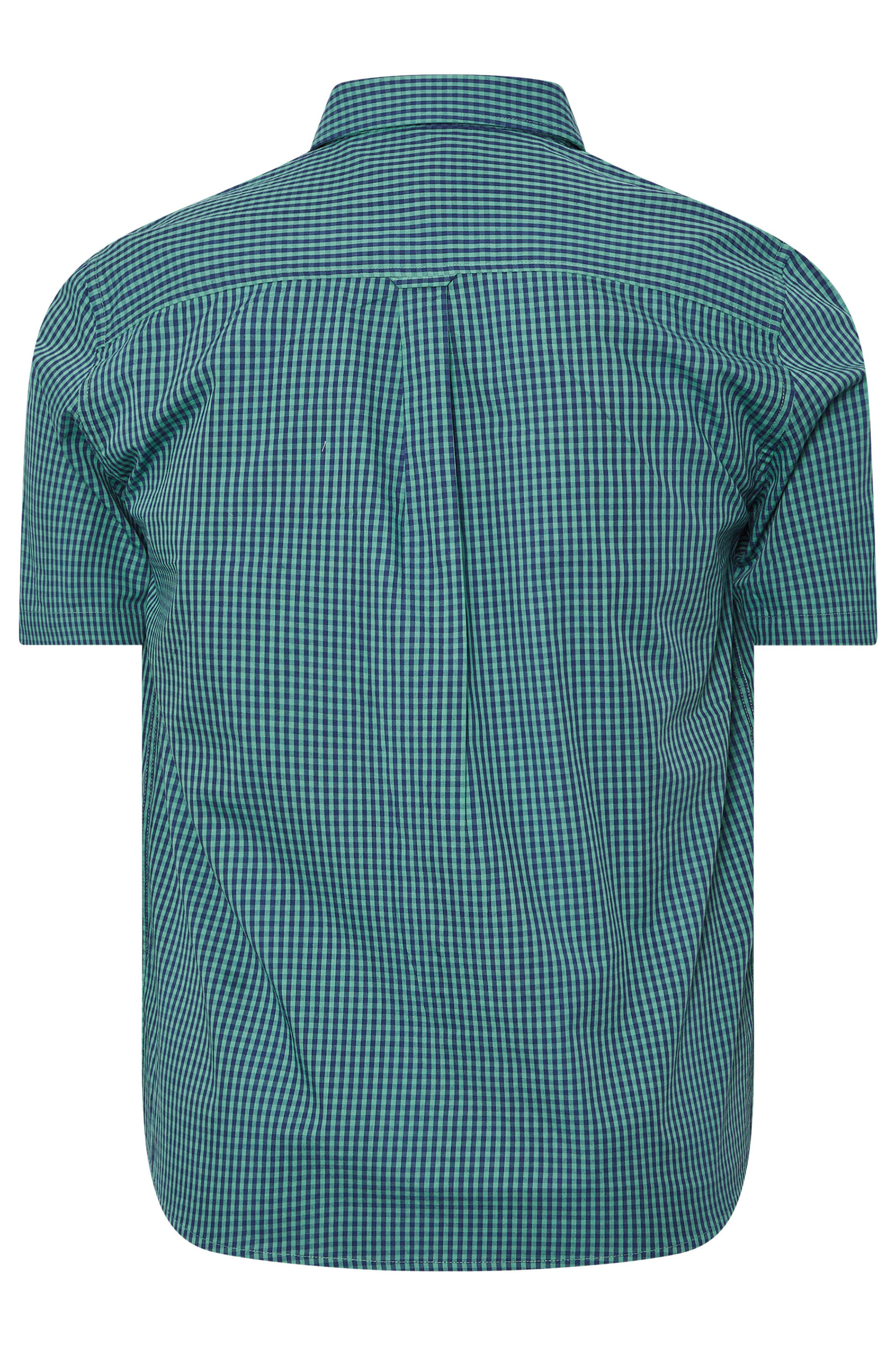 BadRhino Big & Tall Blue Gingham Check Shirt | BadRhino 8