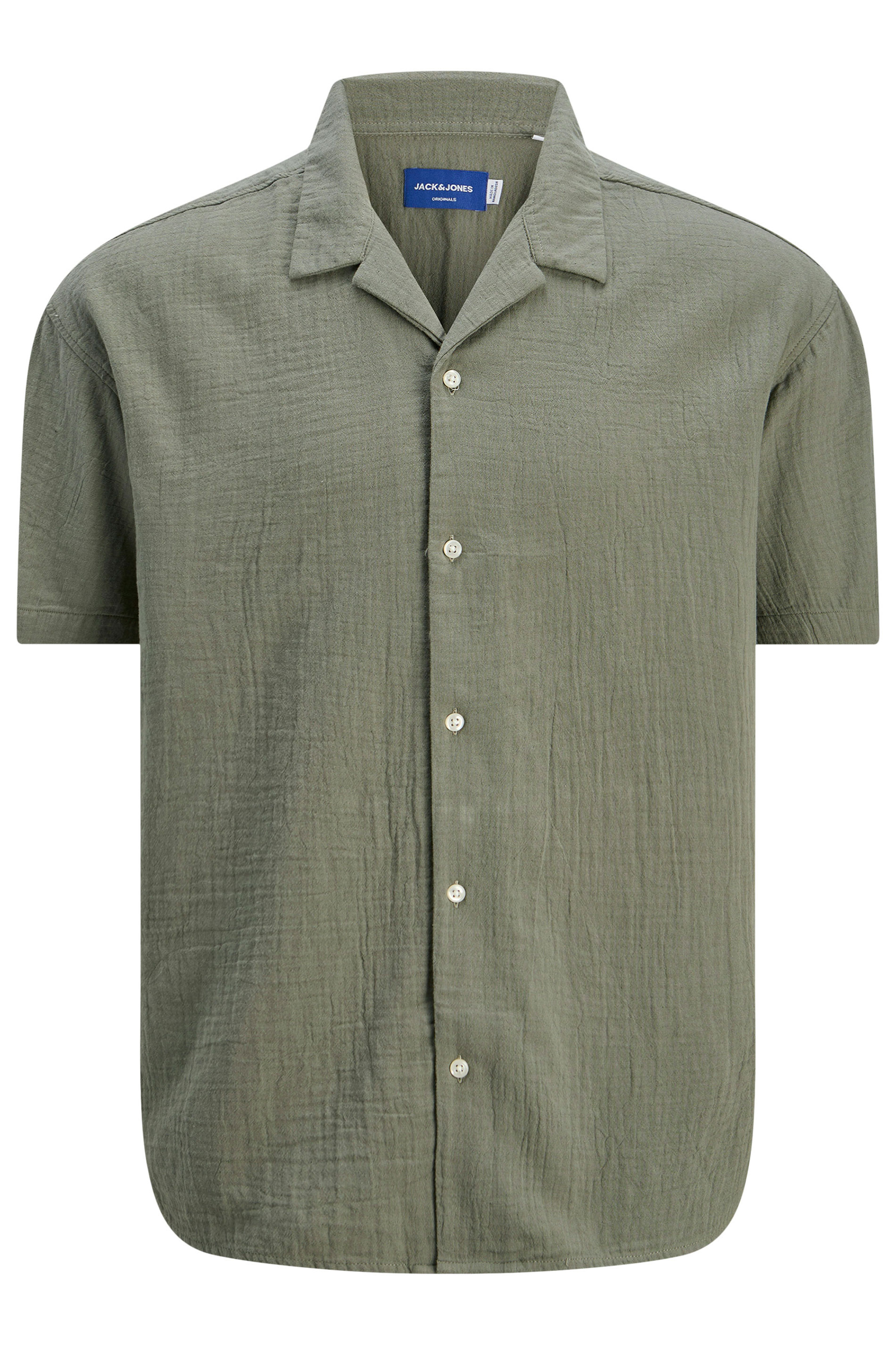 JACK & JONES Big & Tall Light Blue Resort Shirt | BadRhino 3