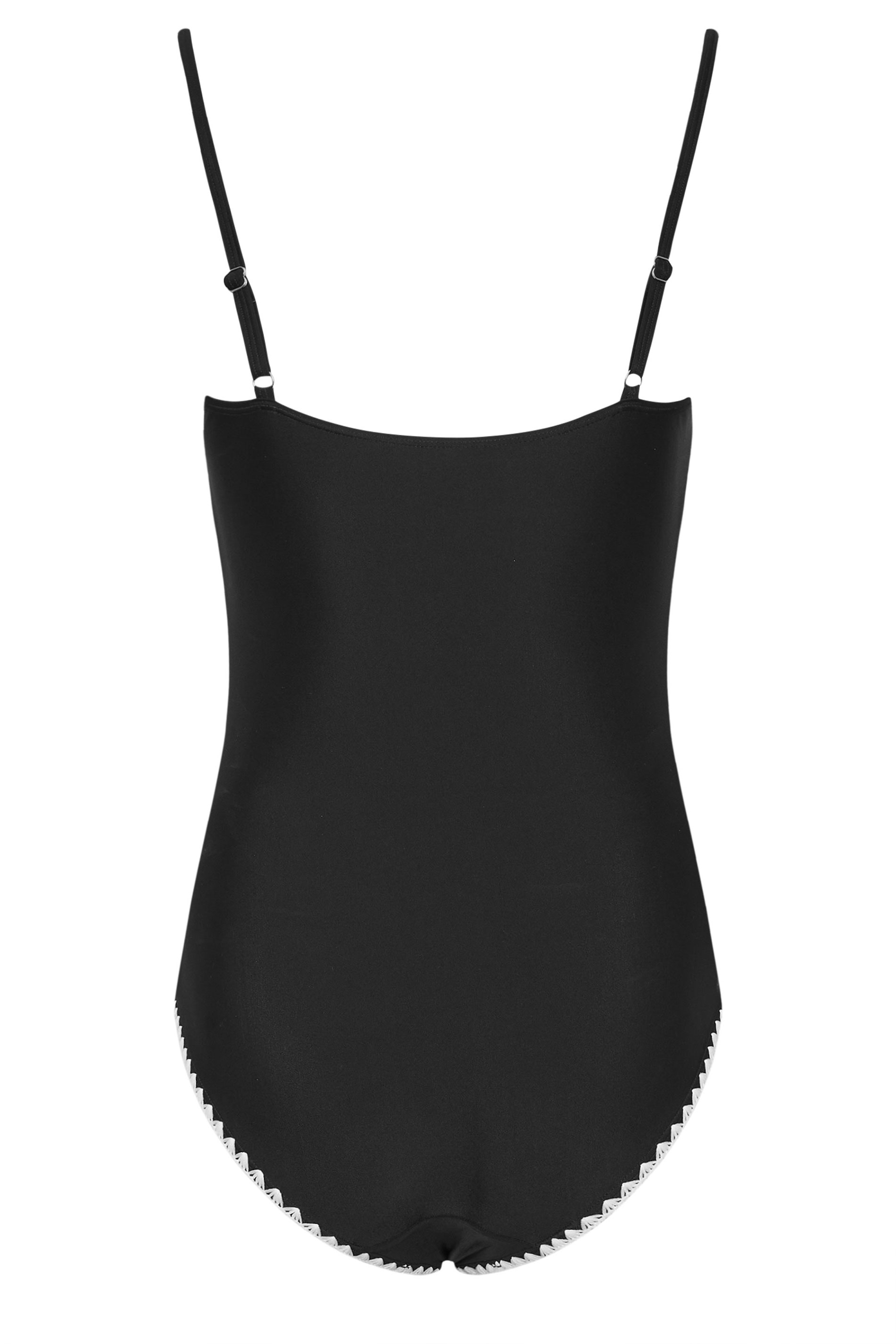 LTS Tall Black Stitched Swimsuit | Long Tall Sally 8