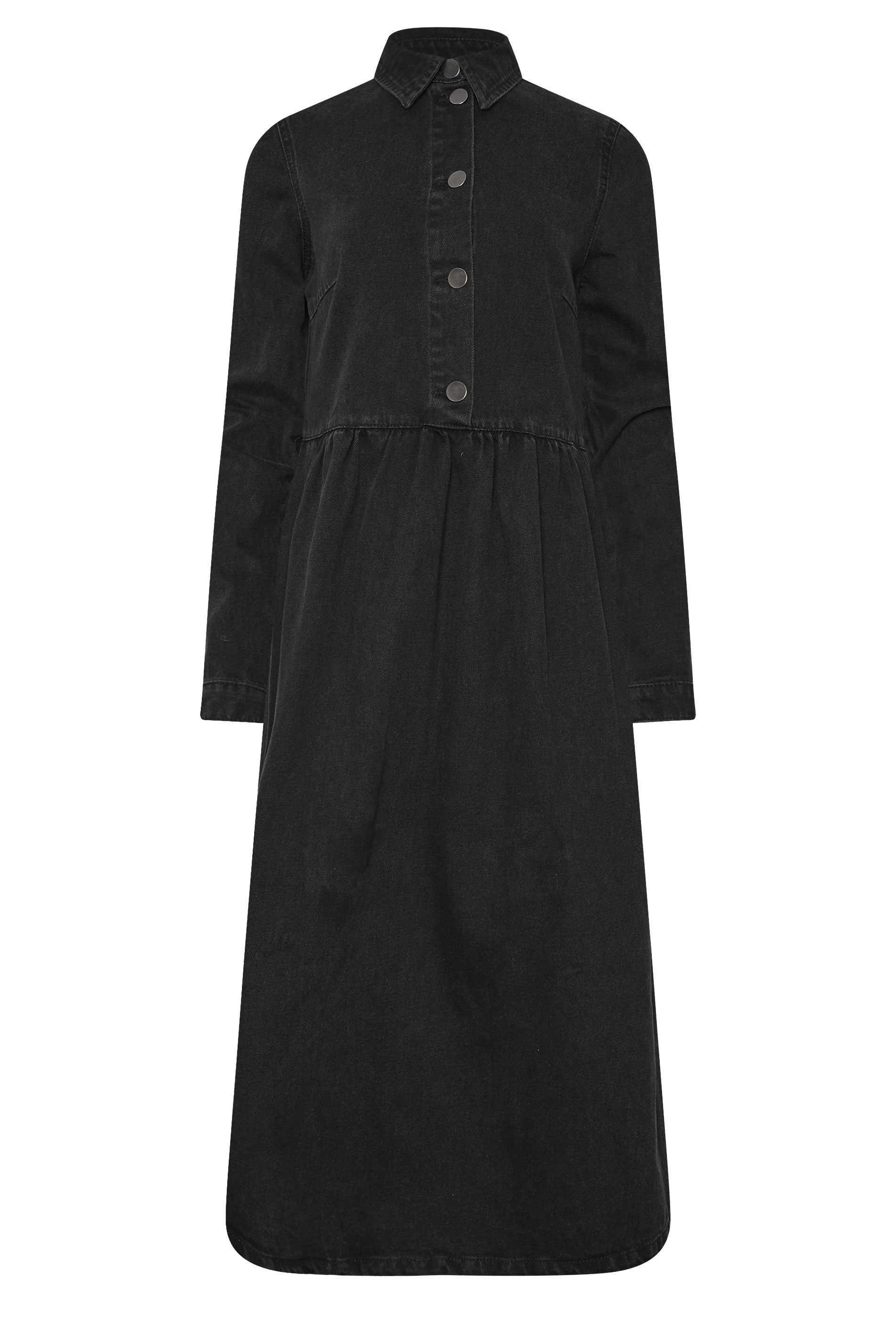 LTS Tall Black Denim Midaxi Dress | Long Tall Sally 7