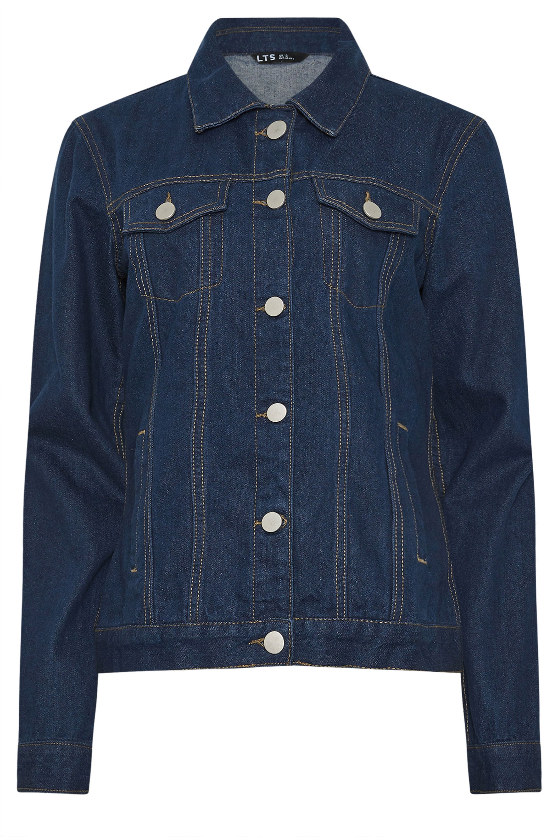 LTS Tall Women's Indigo Blue Cotton Denim Jacket | Long Tall Sally 7