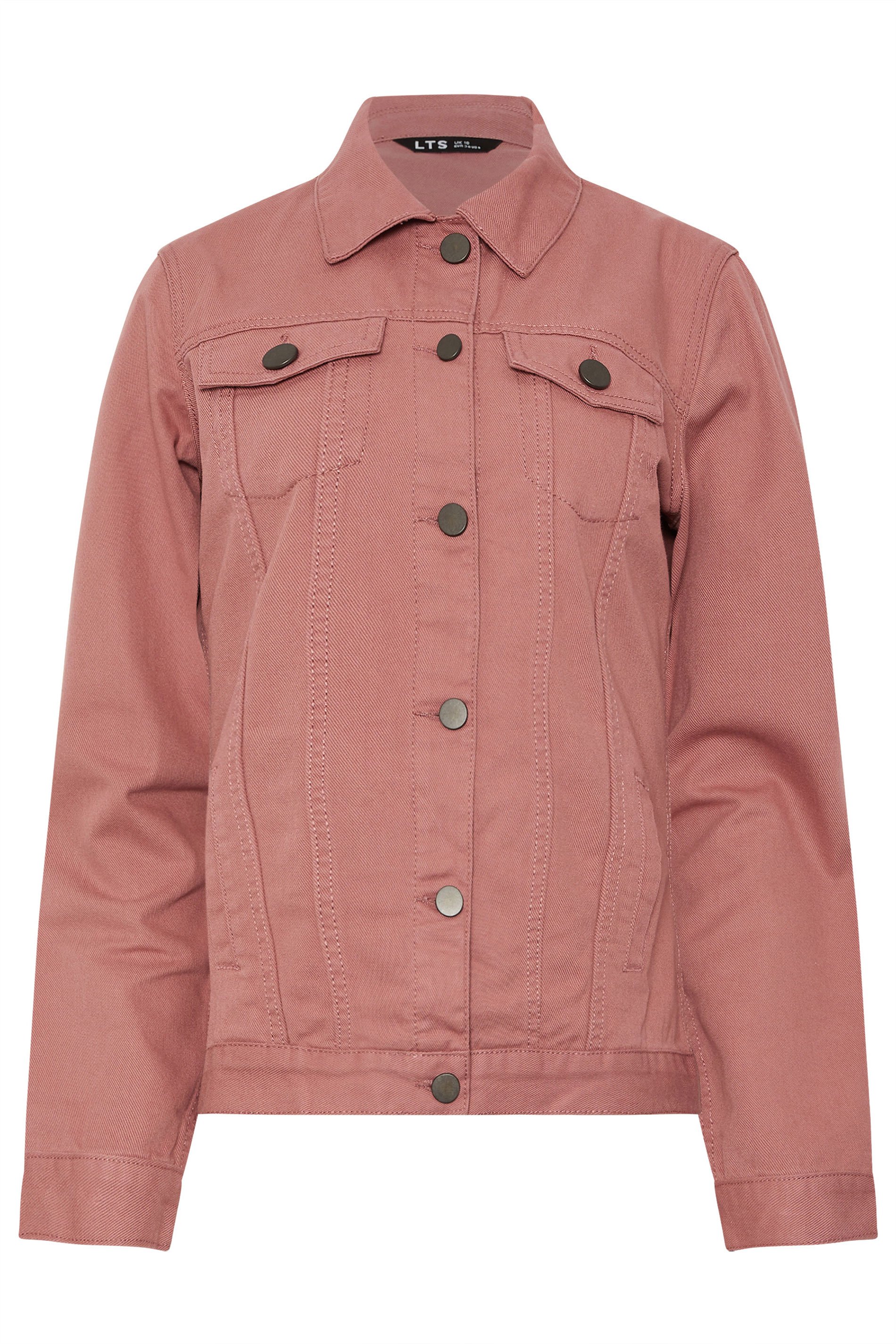 LTS Tall Pink Denim Jacket | Long Tall Sally  1