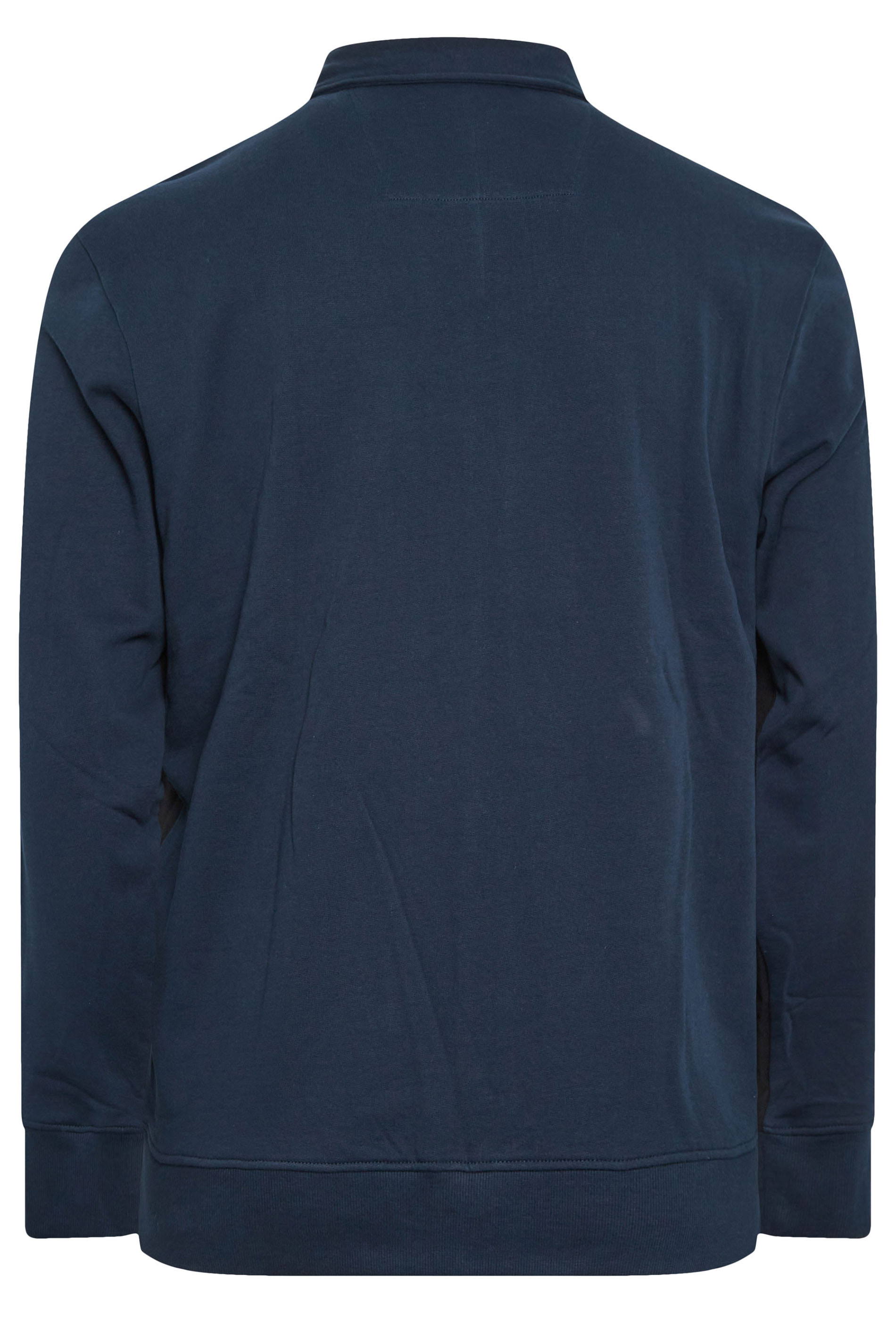 STUDIO A Big & Tall Black Zip Through Jacket | BadRhino 5