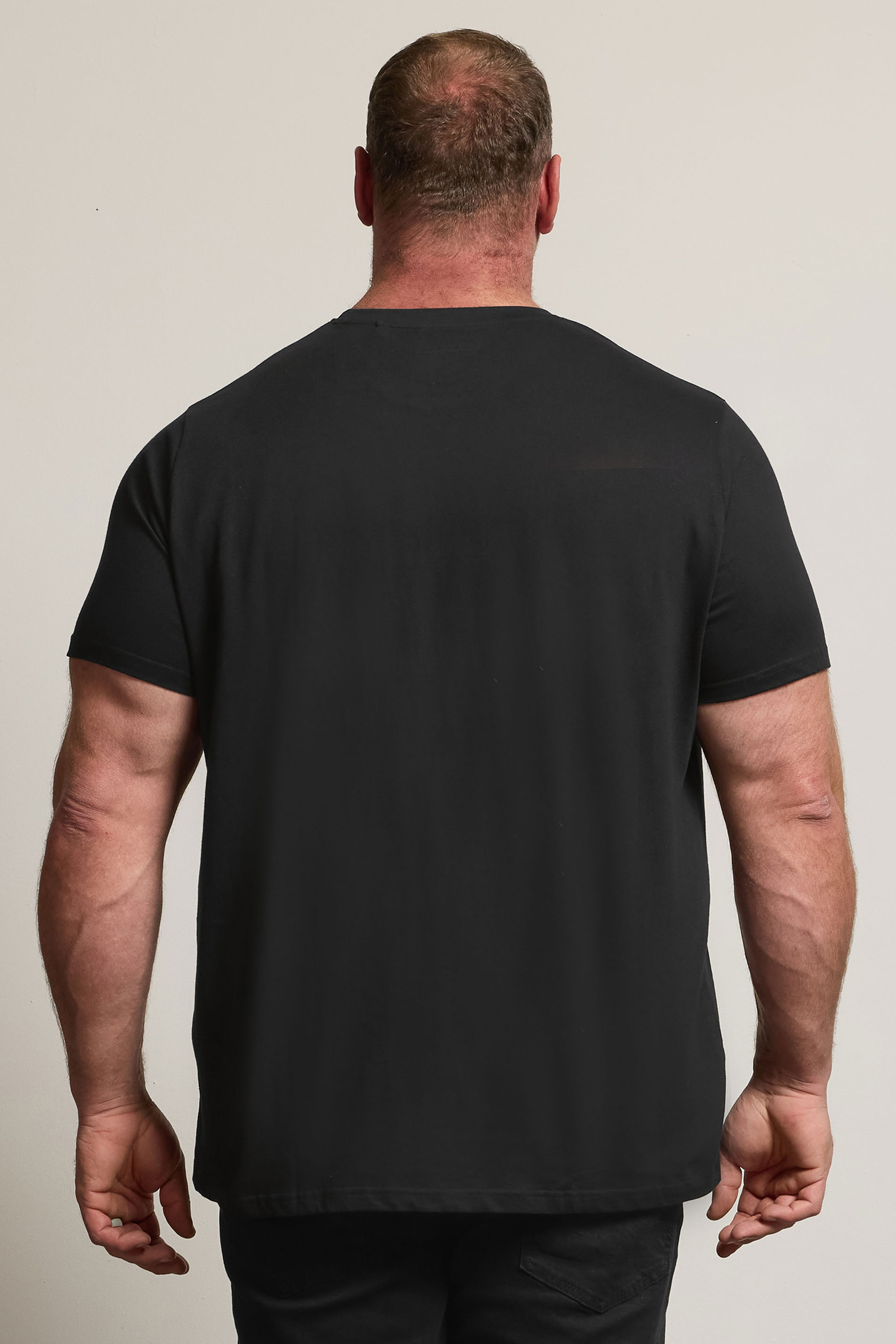 BadRhino Big & Tall Black Skull & Crossbones Graphic T-Shirt 3