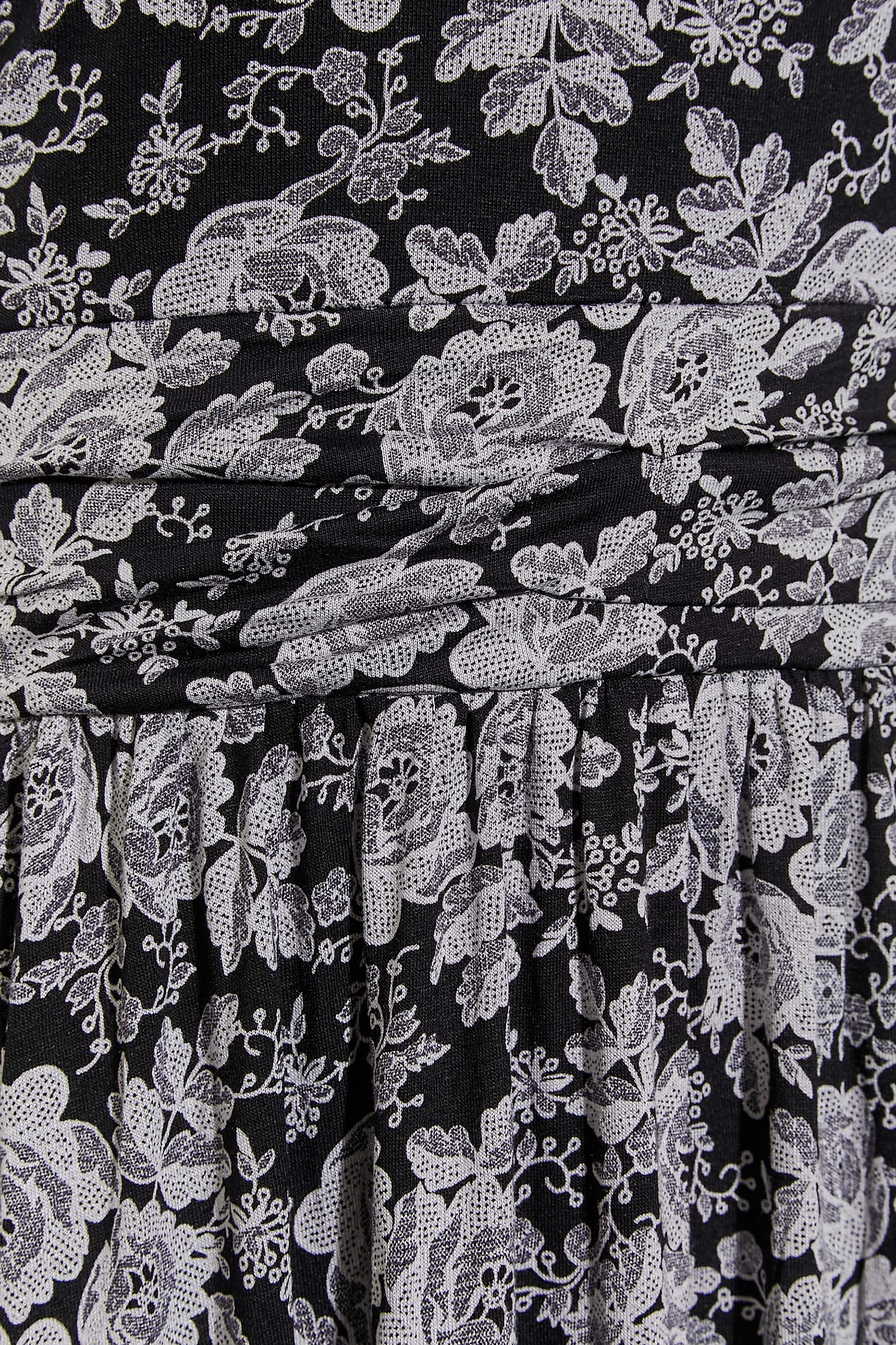 Tall Women's Black Floral Side Slit Maxi Dress | Long Tall Sally  4