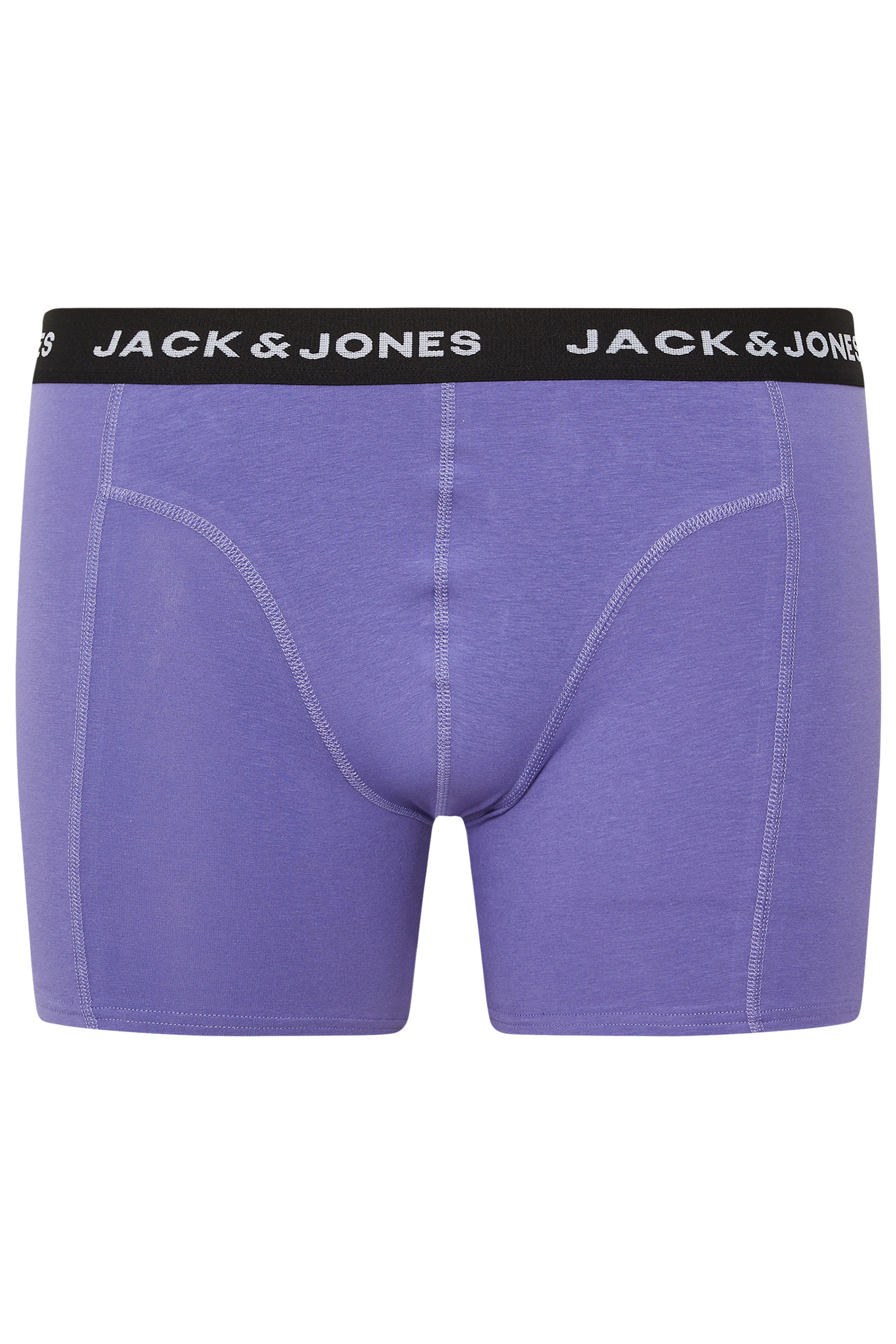 JACK & JONES Big & Tall 5 Pack Orange & Black Boxers | BadRhino 8