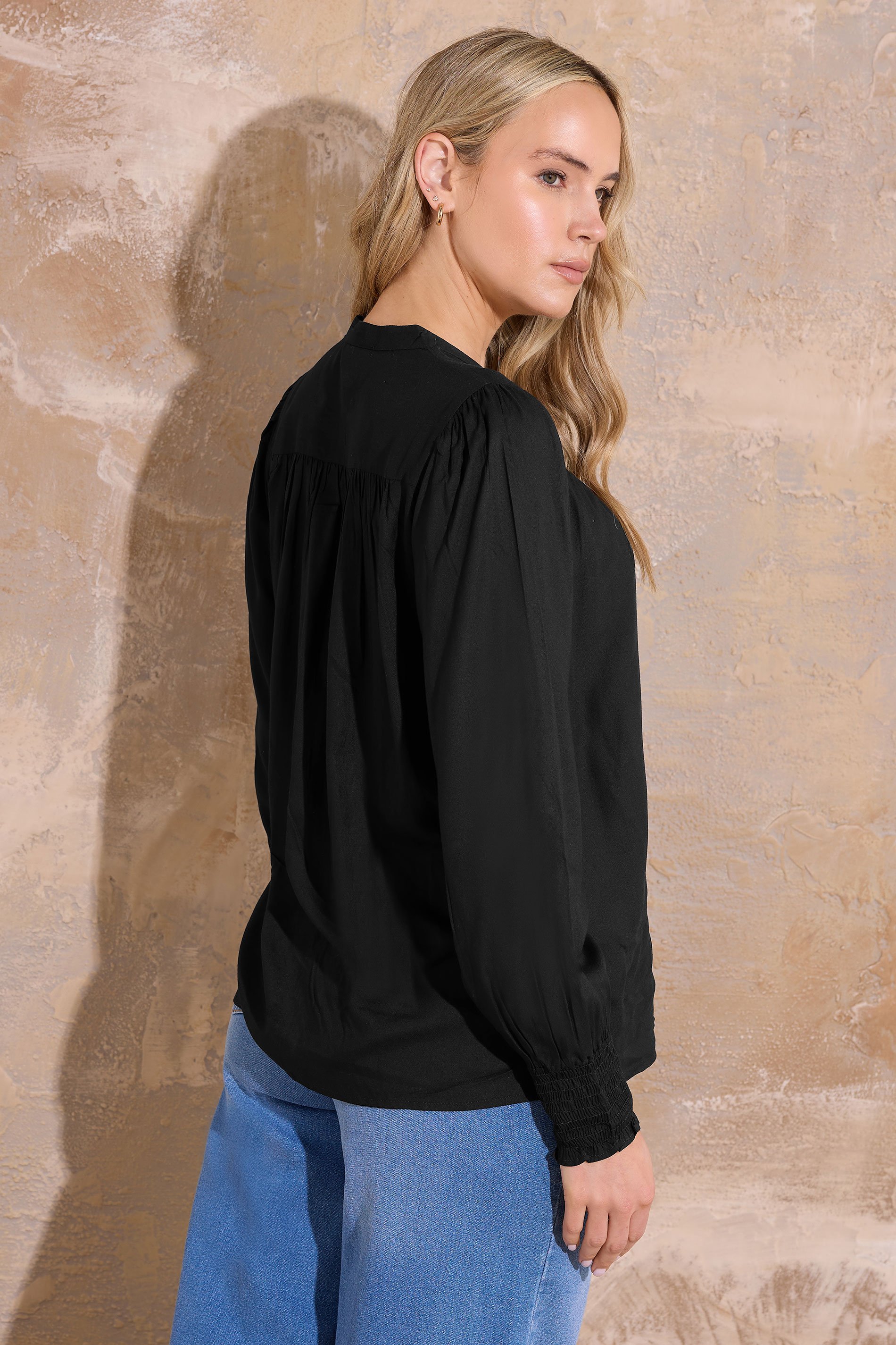 LTS Tall Black Long Sleeve Blouse | Long Tall Sally 3