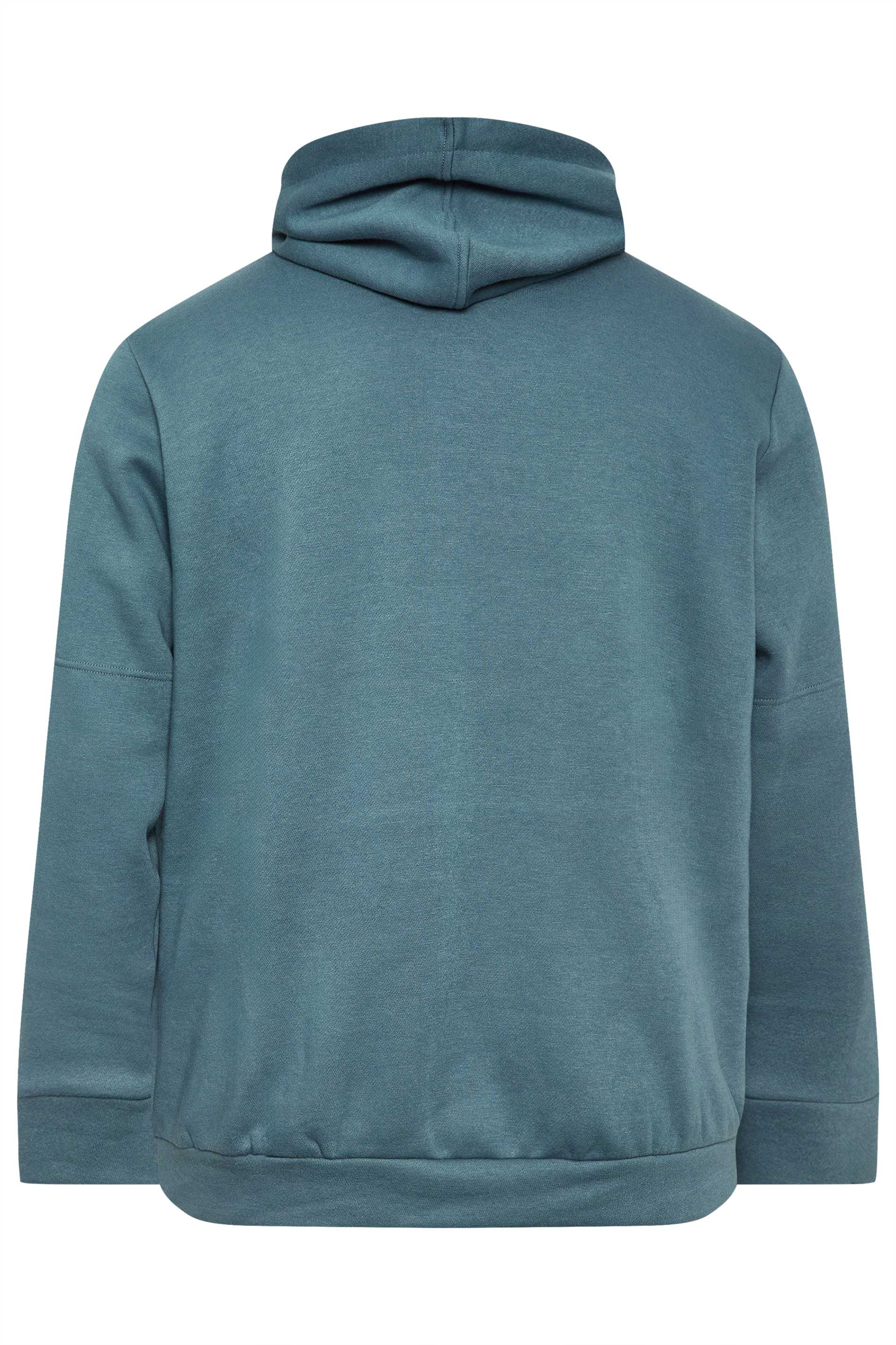 BadRhino Big & Tall Blue Pouch Pocket Hoodie | BadRhino 3
