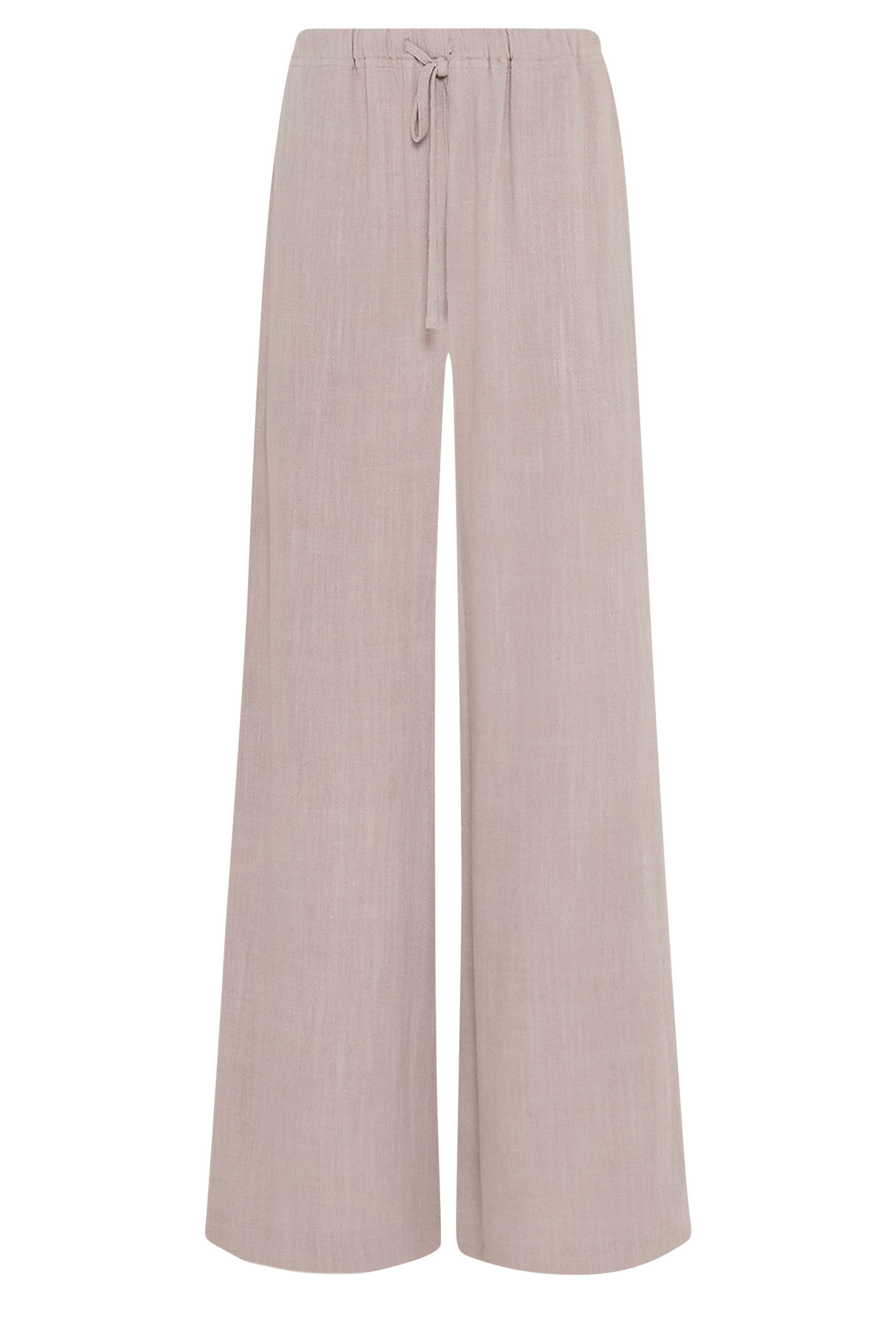LTS Tall Women's Natural Brown Linen Cropped Trousers | Long Tall Sally 6