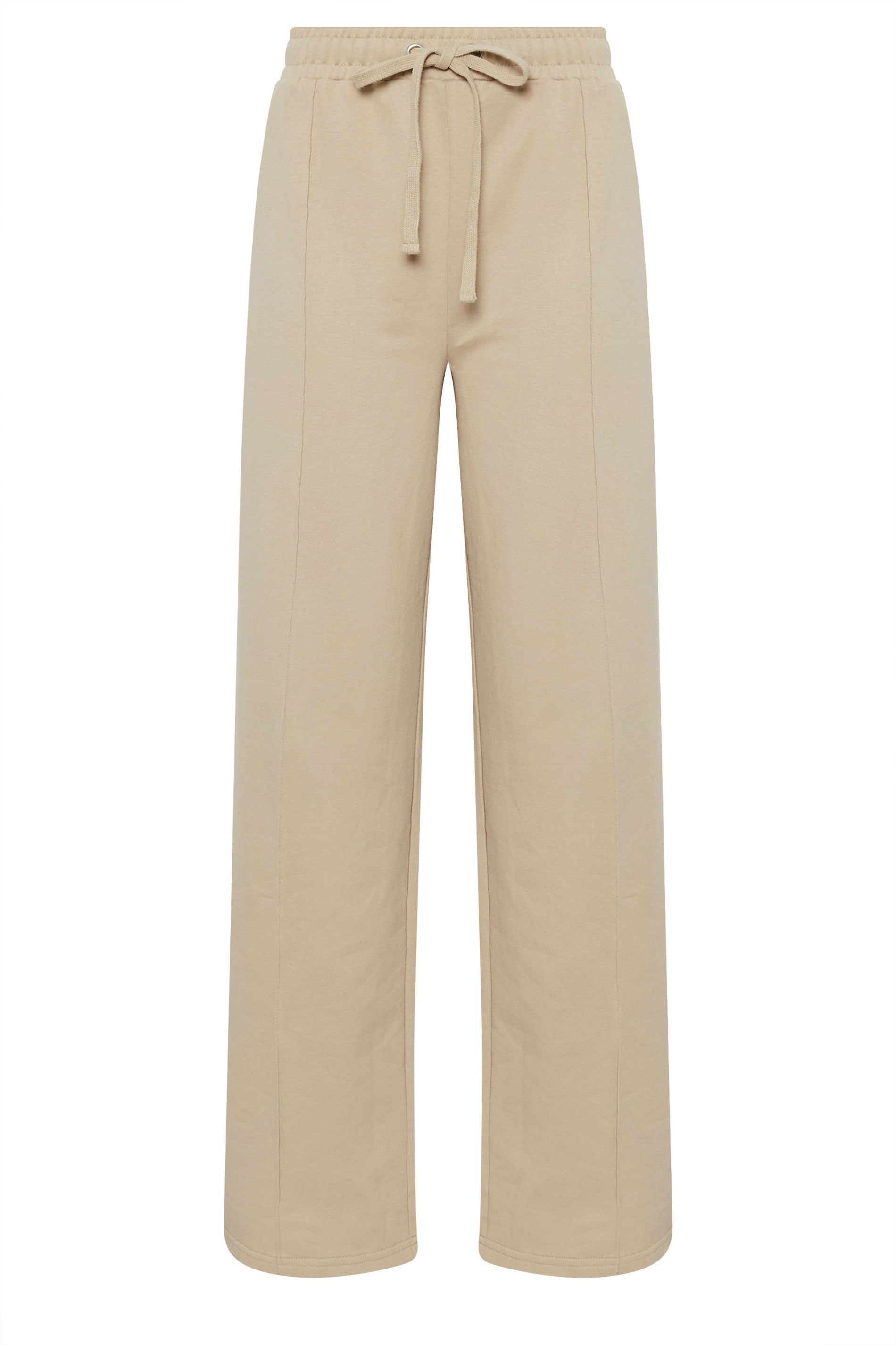 LTS Tall Stone Brown Seam Front Wide Leg Joggers | Long Tall Sally 5