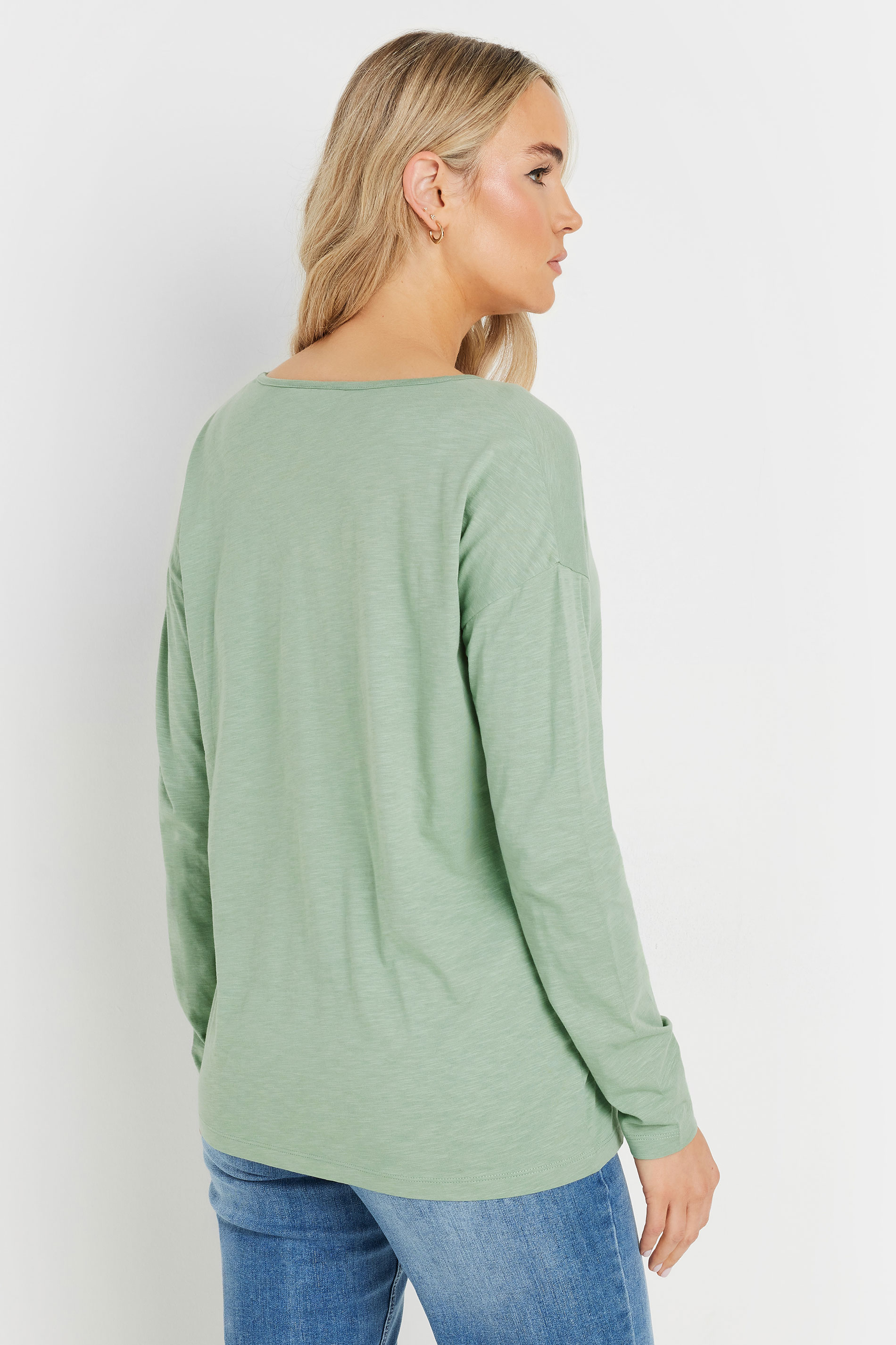 LTS Tall 3 PACK Sage Green, Blue & Pink V-Neck T-Shirts | Long Tall Sally 6