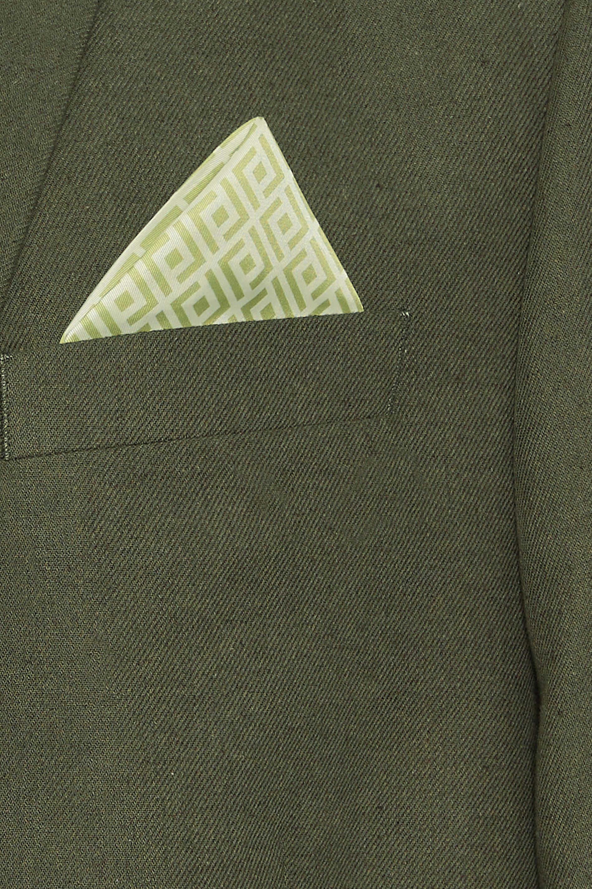 BadRhino Big & Tall Khaki Green Linen Suit Jacket | BadRhino 7