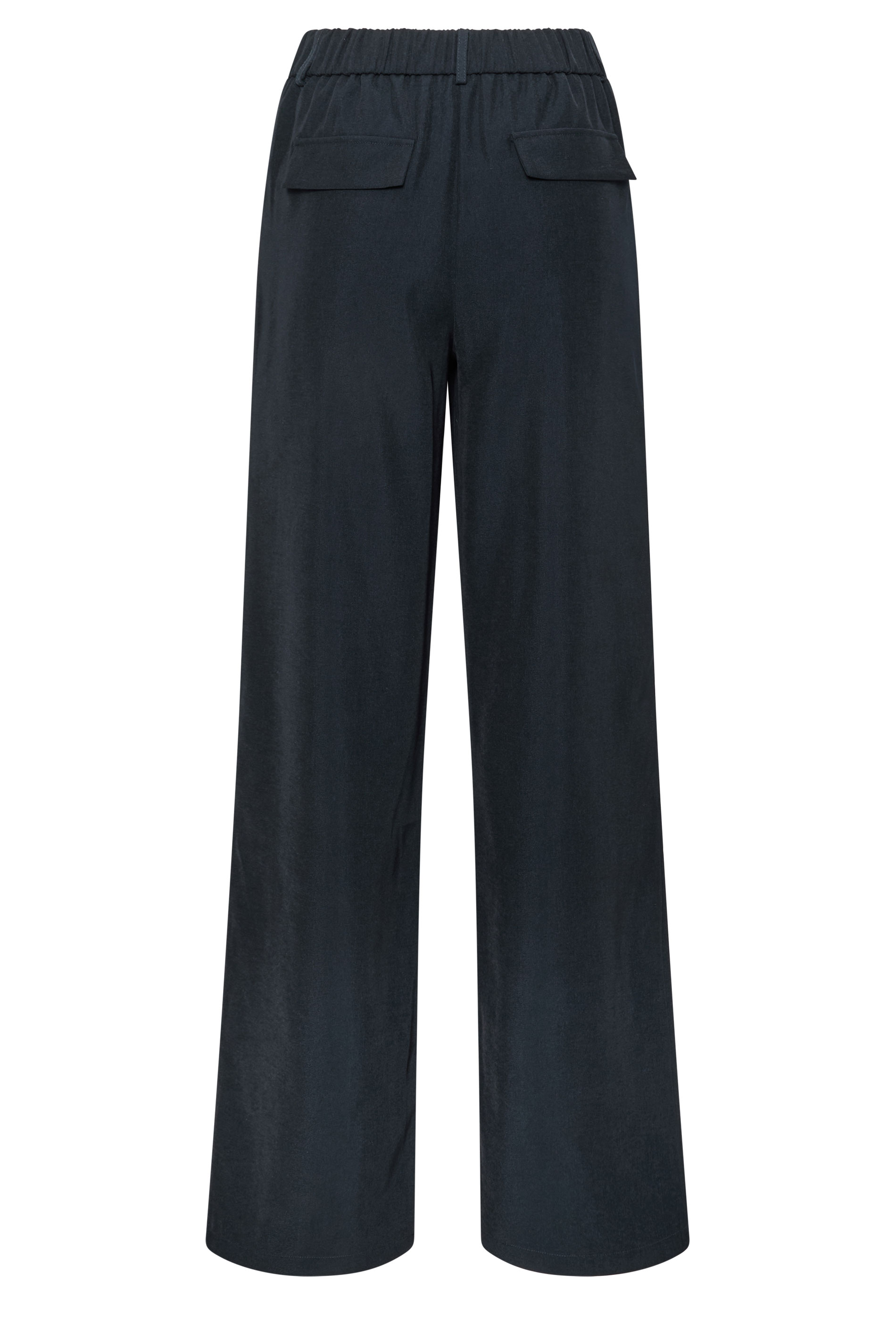 LTS Tall Women's Navy Blue Pleated Wide Leg Trousers | Long Tall Sally 6