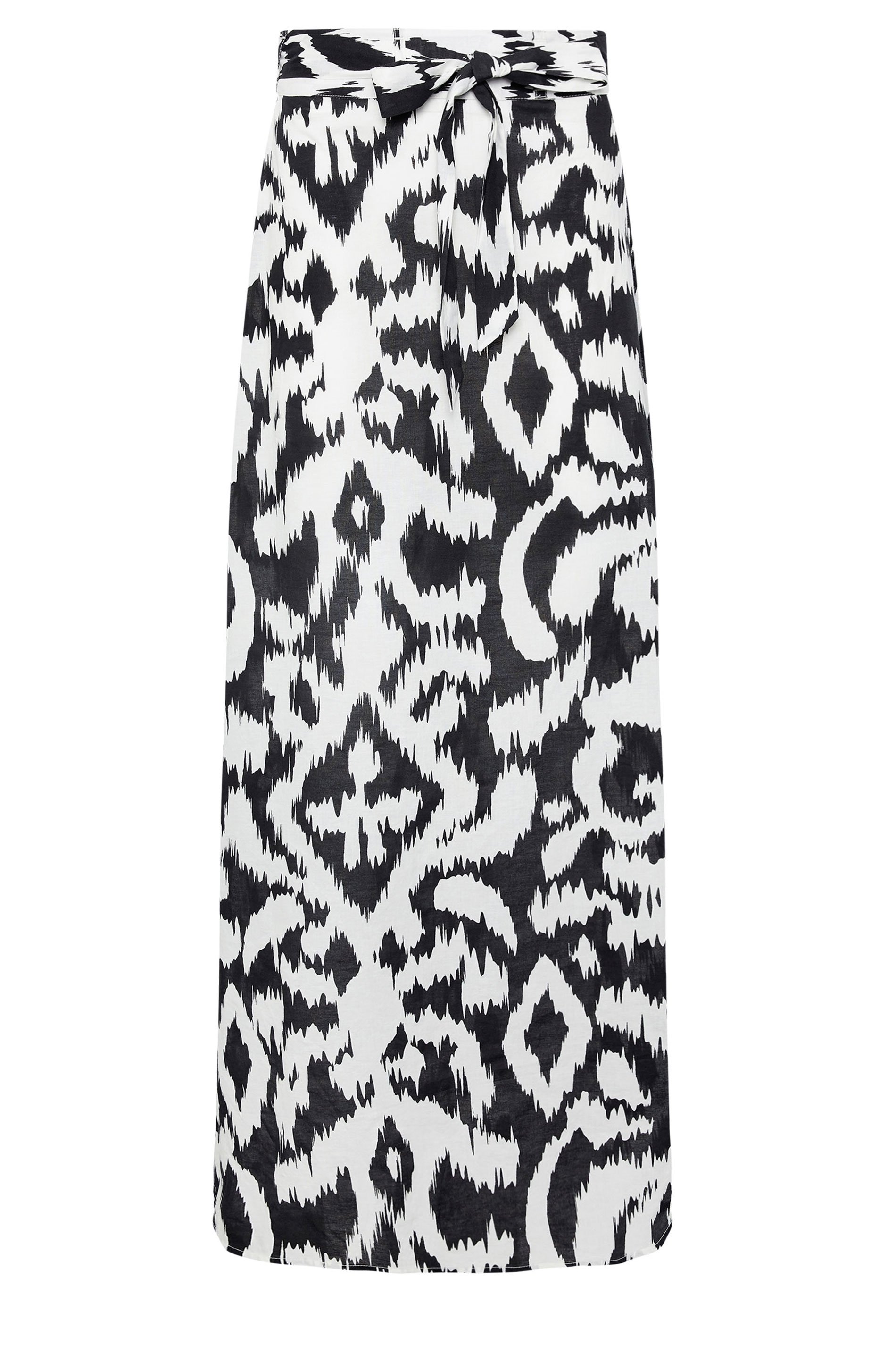 LTS Tall Women's Black Abstract Print Maxi Skirt | Long Tall Sally  5