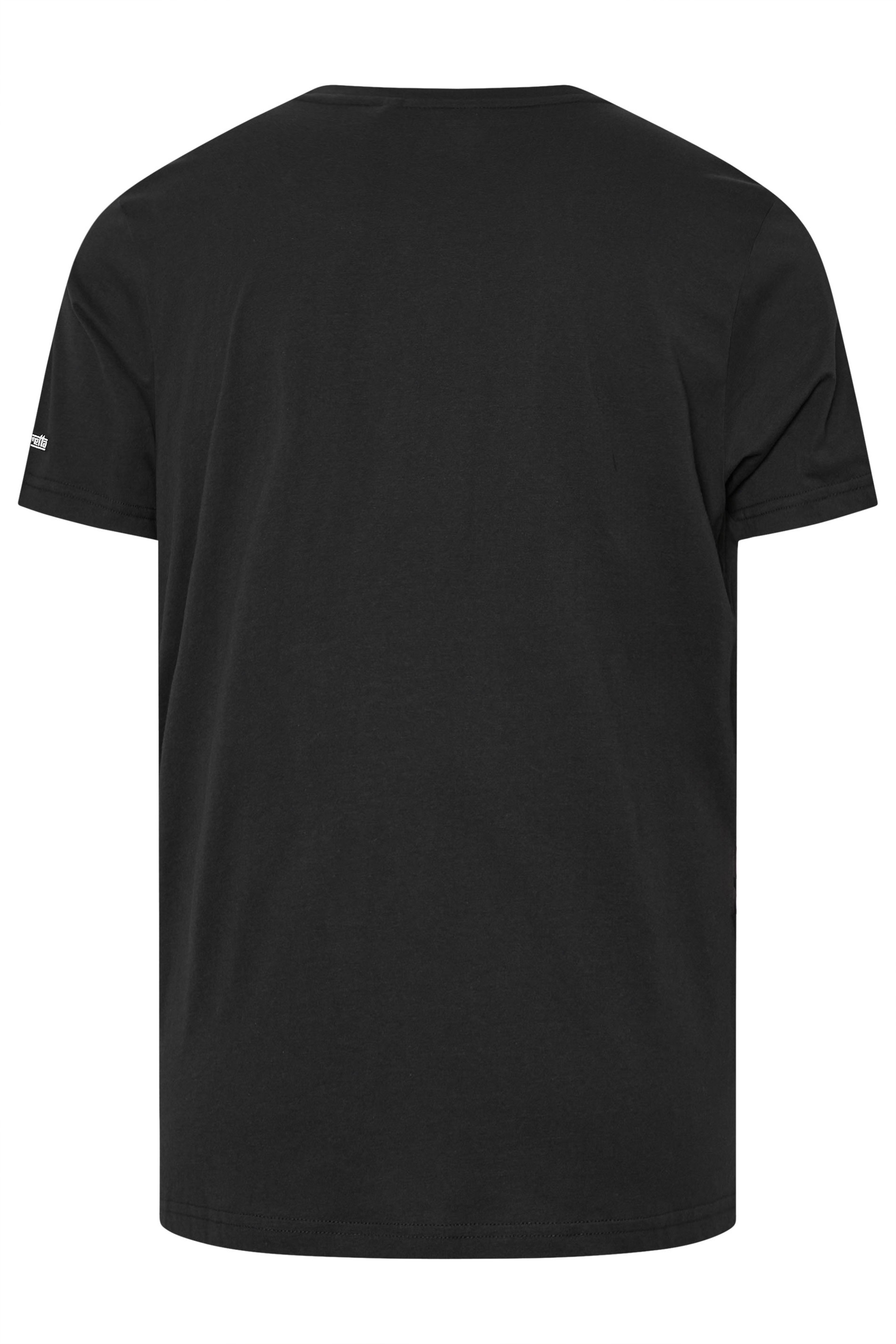 LAMBRETTA Big & Tall Black Northern Soul T-Shirt | BadRhino 4