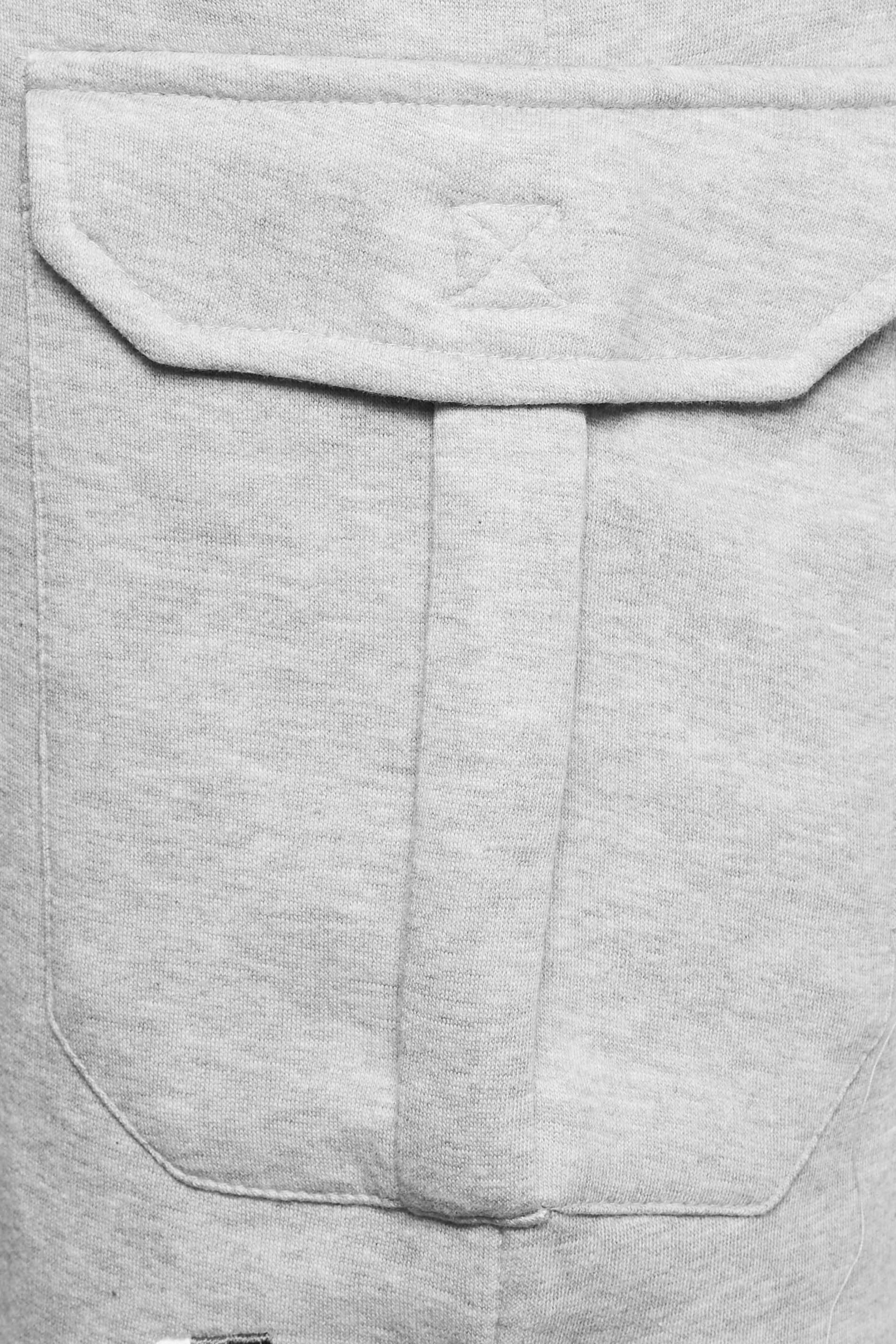 BadRhino Grey Marl Essential Cargo Jogger Shorts | BadRhino 5