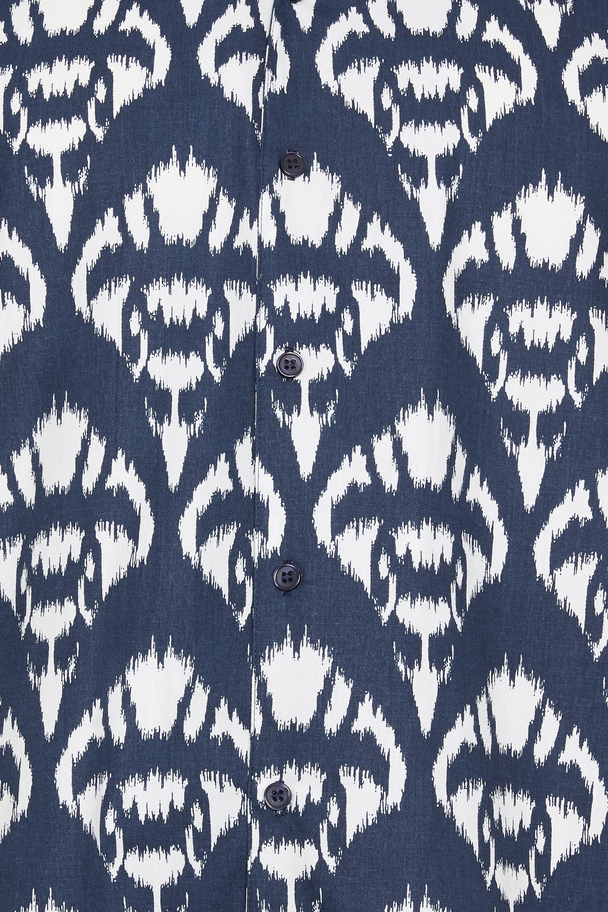 BadRhino Big & Tall Navy Blue Abstract Print Shirt | BadRhino 4