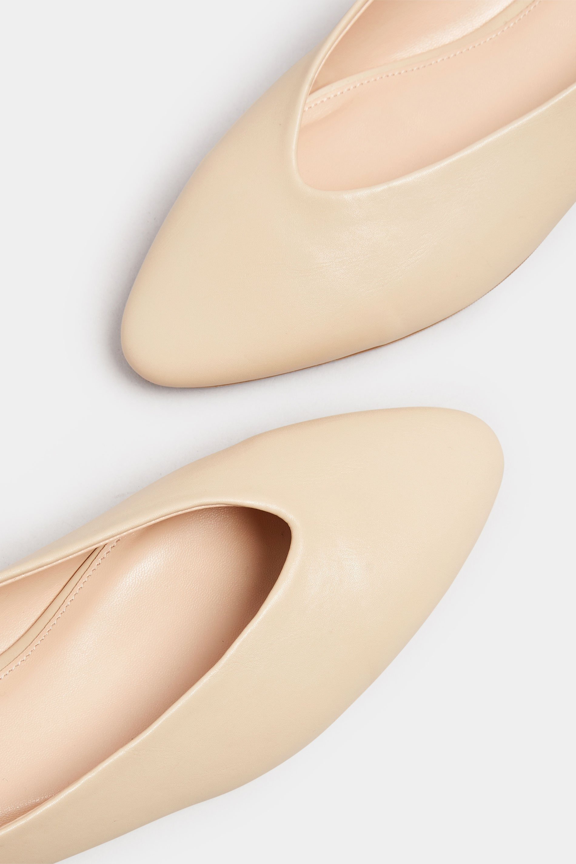 LTS Stone Brown Pointed Court Block Heel In Standard Fit | Long Tall Sally 5