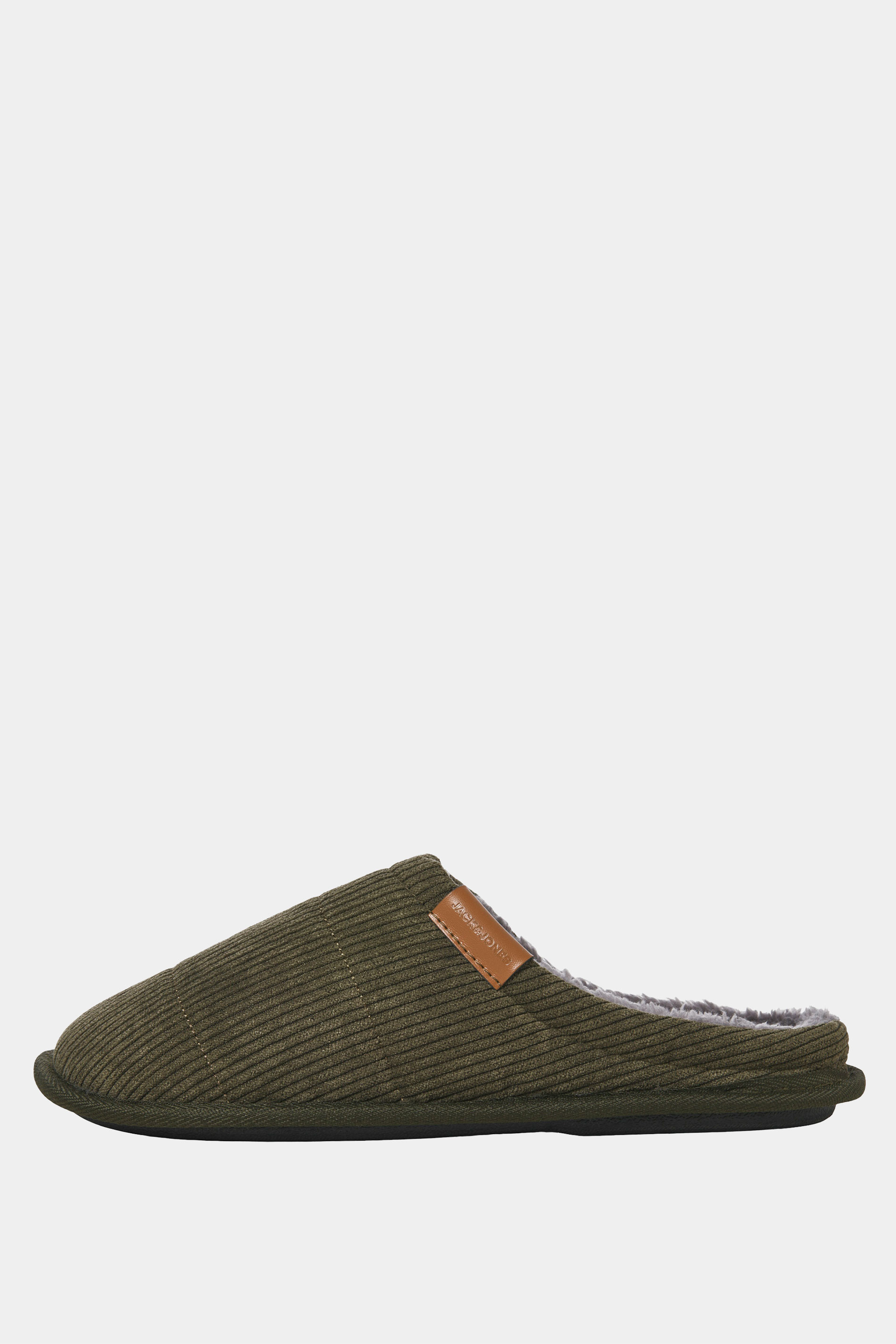 JACK & JONES Olive Green Mule Slippers | BadRhino 3